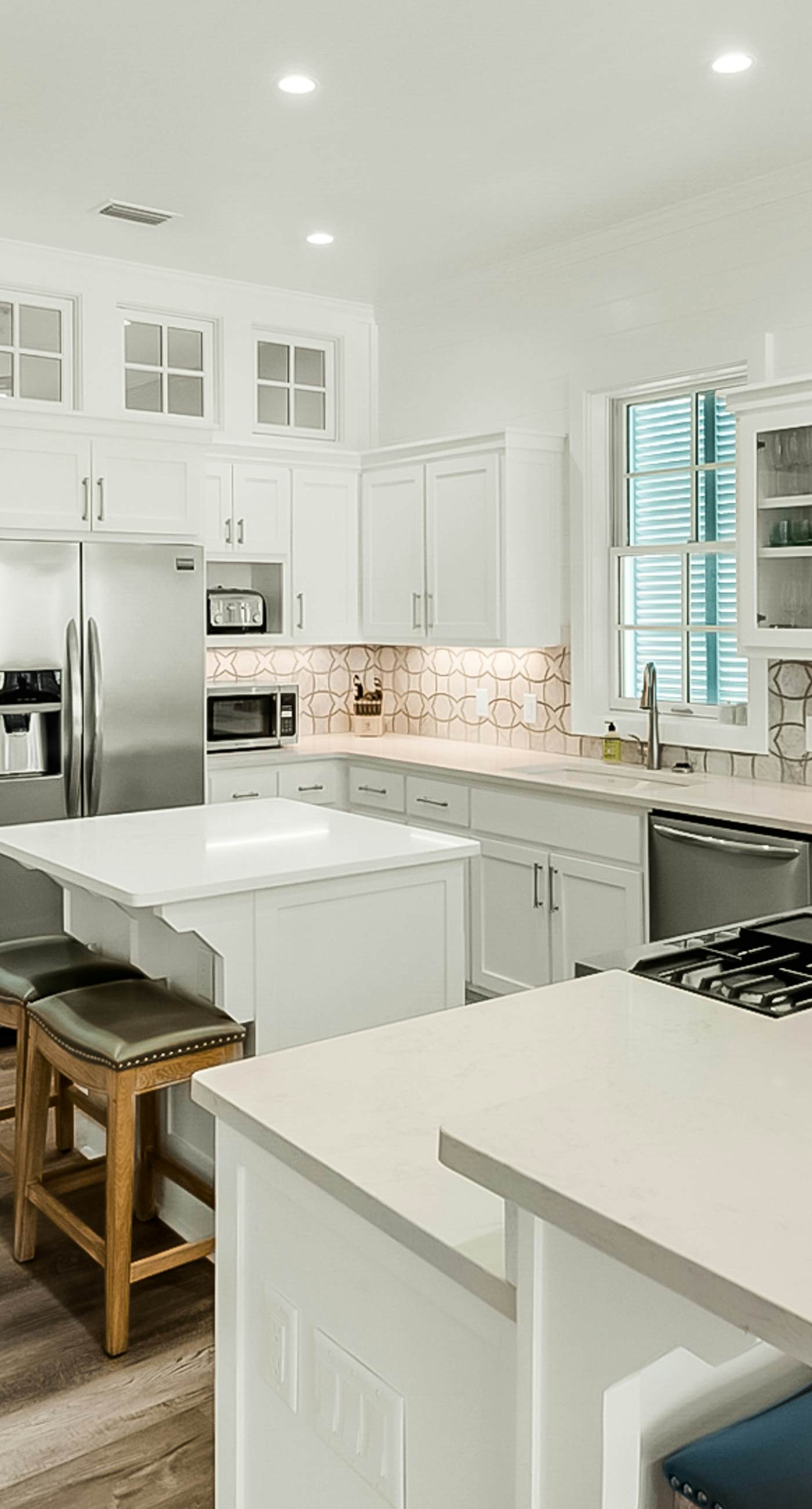 Spacious Gulf-front getaway with beach access, balcony views, a pool, & more