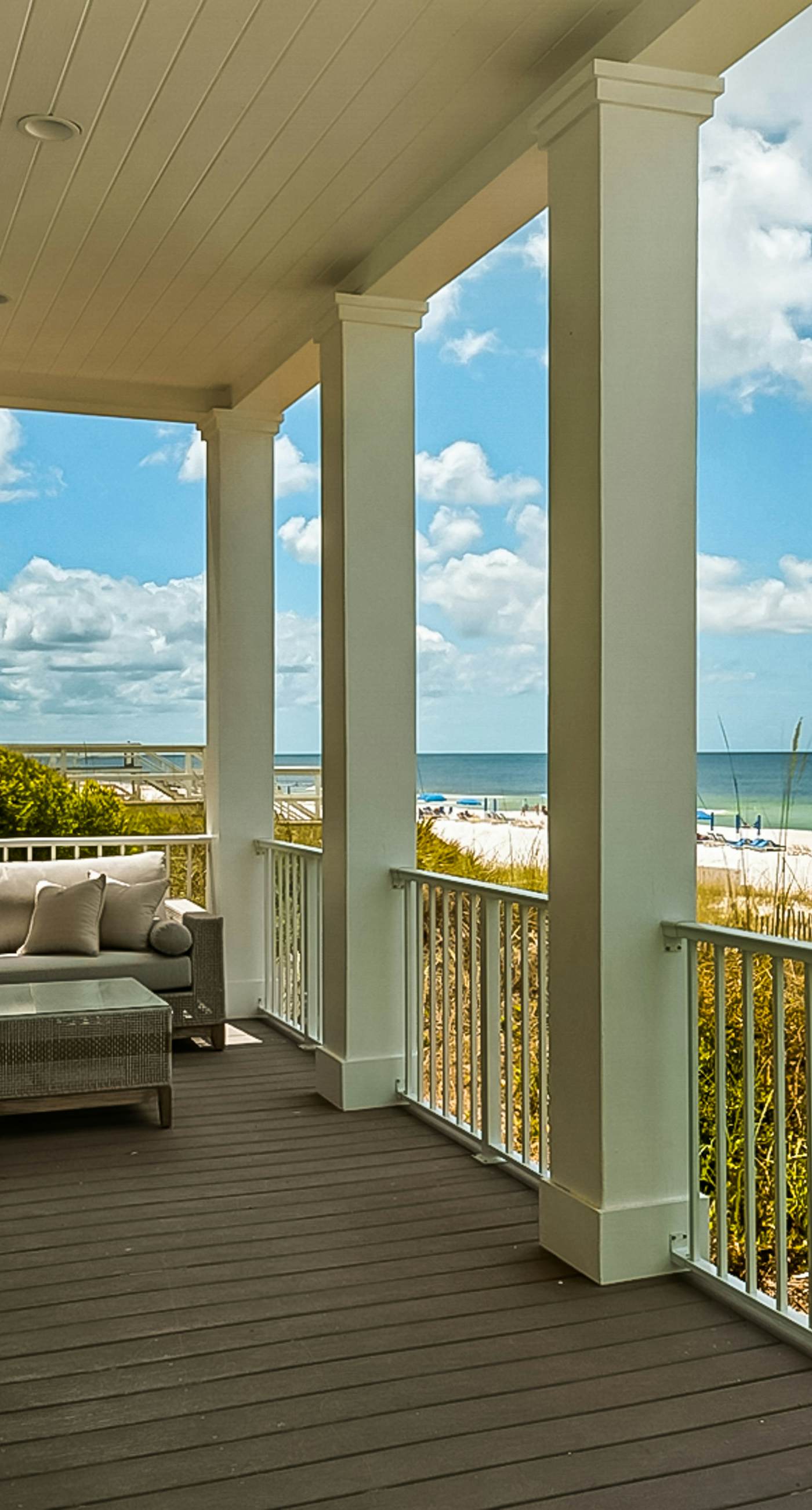 Spacious Gulf-front getaway with beach access, balcony views, a pool, & more