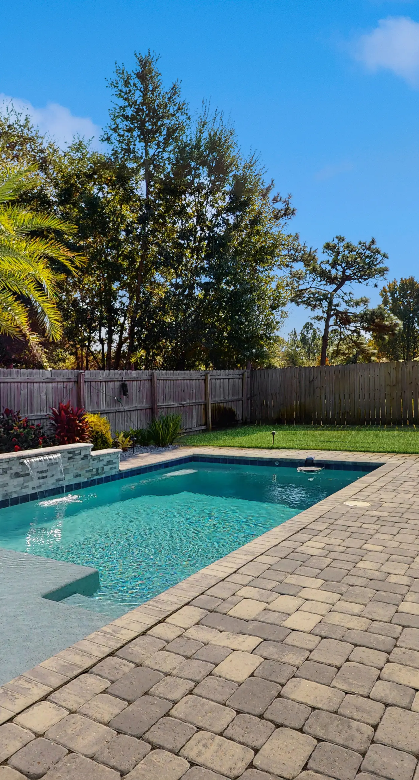 Spacious home with private pool, patio & close to beach