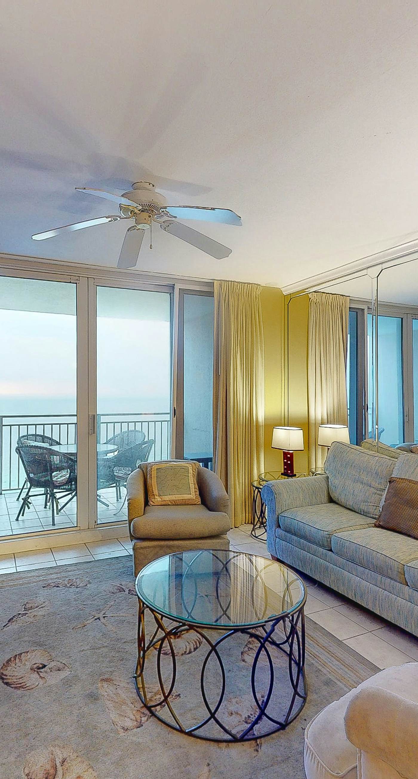 Beachfront resort condo with gulf views, pools,splash pad, hot tub, & gym