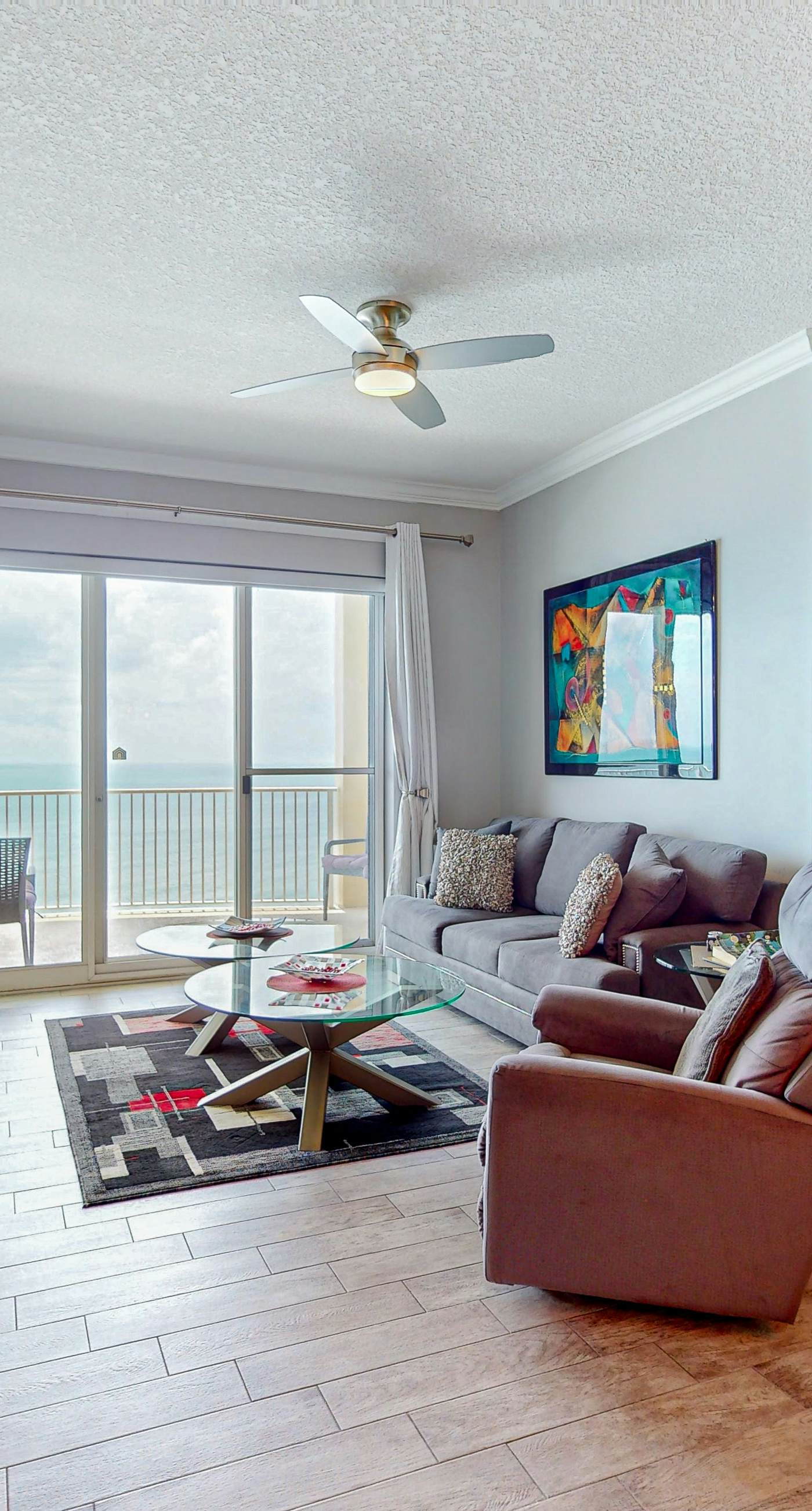 Vibrant villa with spacious balcony, pool, hot tub, & beach access - near golf