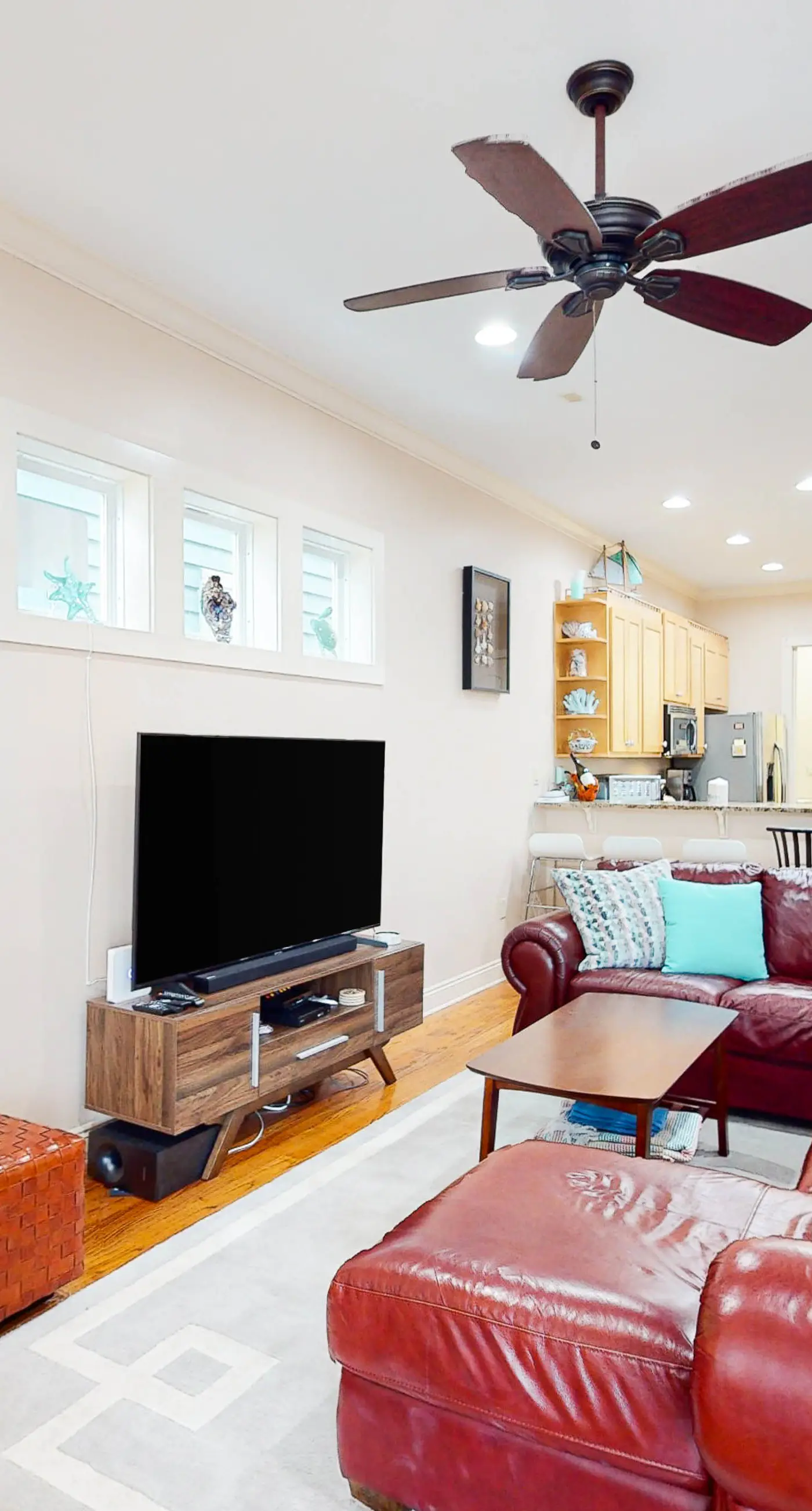 Dog-friendly home with balconies, foosball, pool access, & W&D - steps to beach