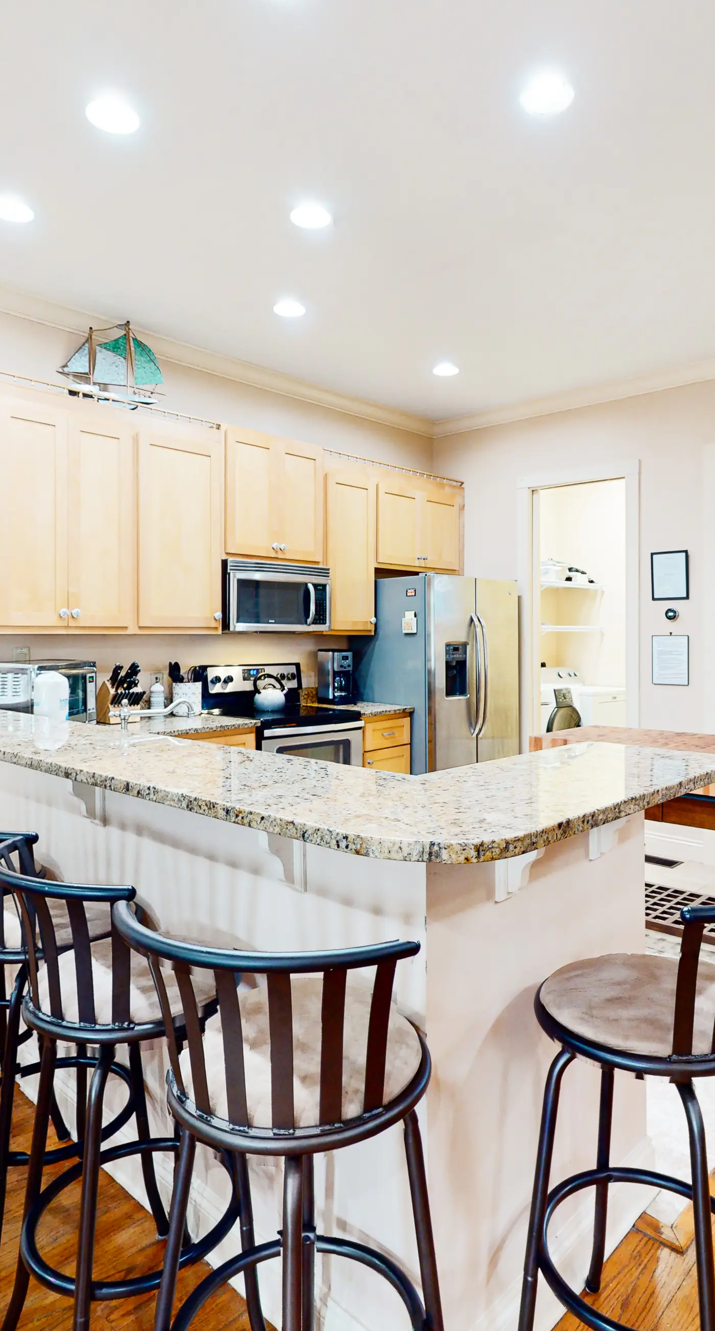 Dog-friendly home with balconies, foosball, pool access, & W&D - steps to beach