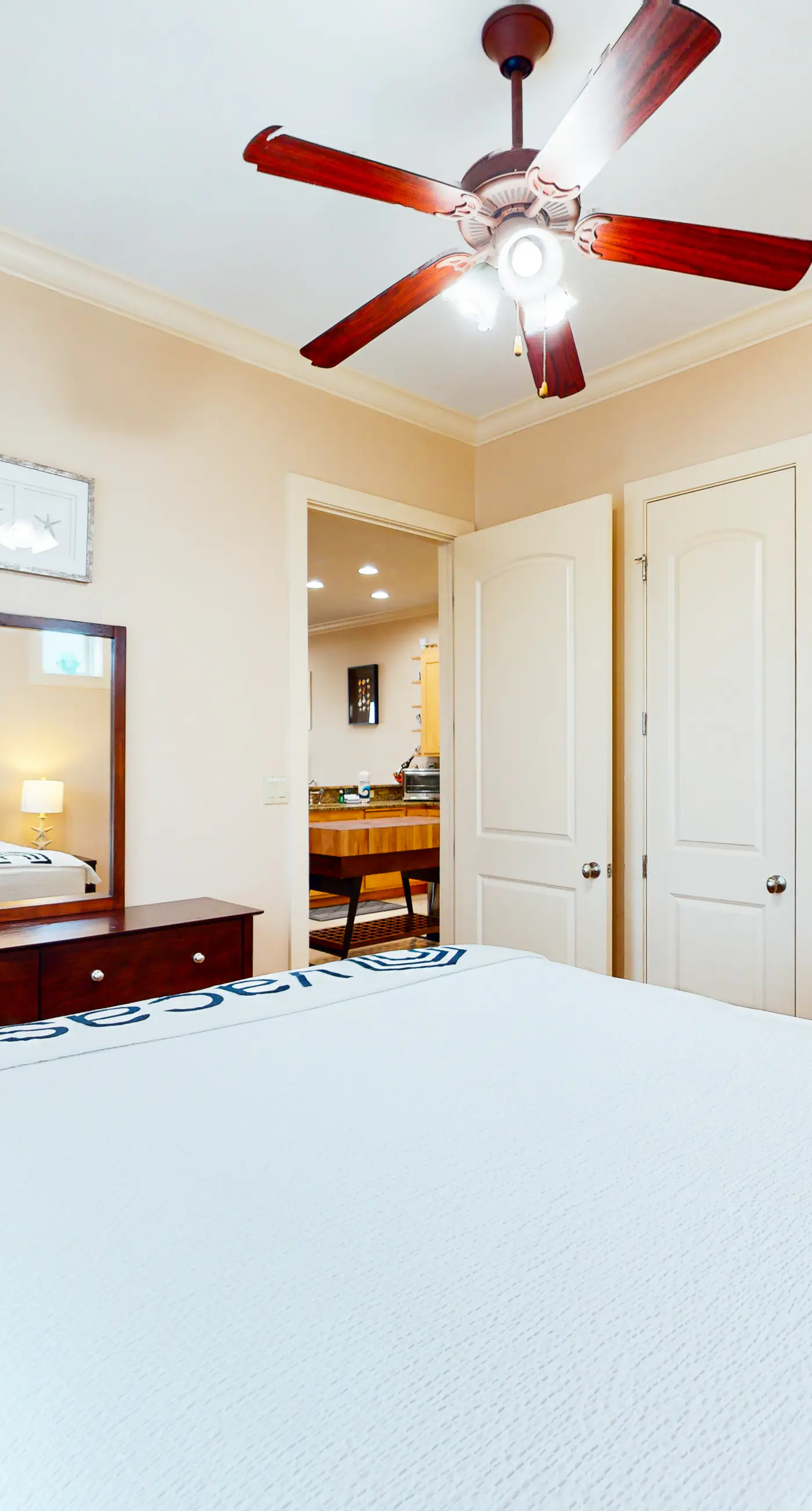 Dog-friendly home with balconies, foosball, pool access, & W&D - steps to beach
