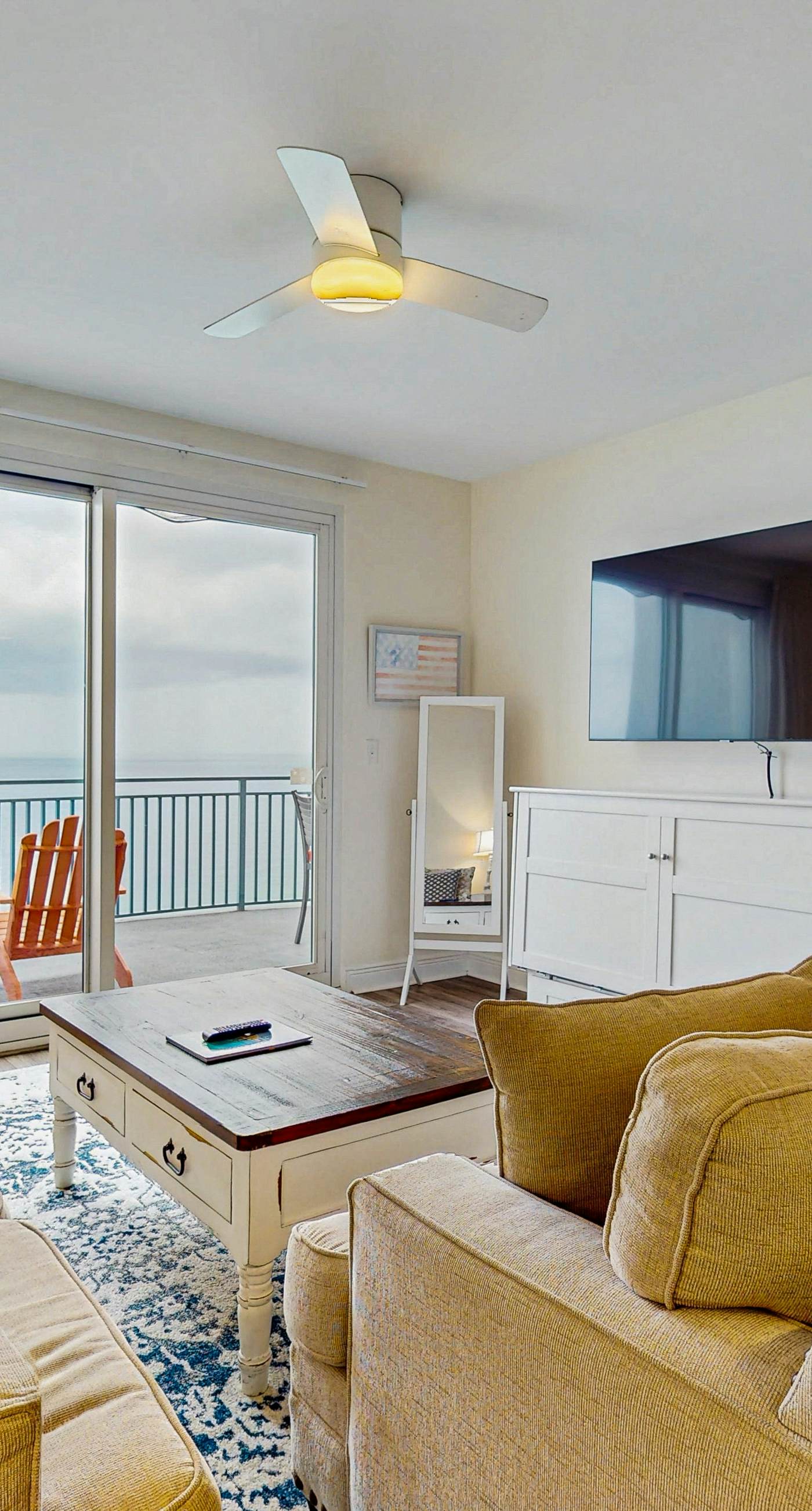 Updated beachfront retreat with hot tub, outdoor pool & balcony