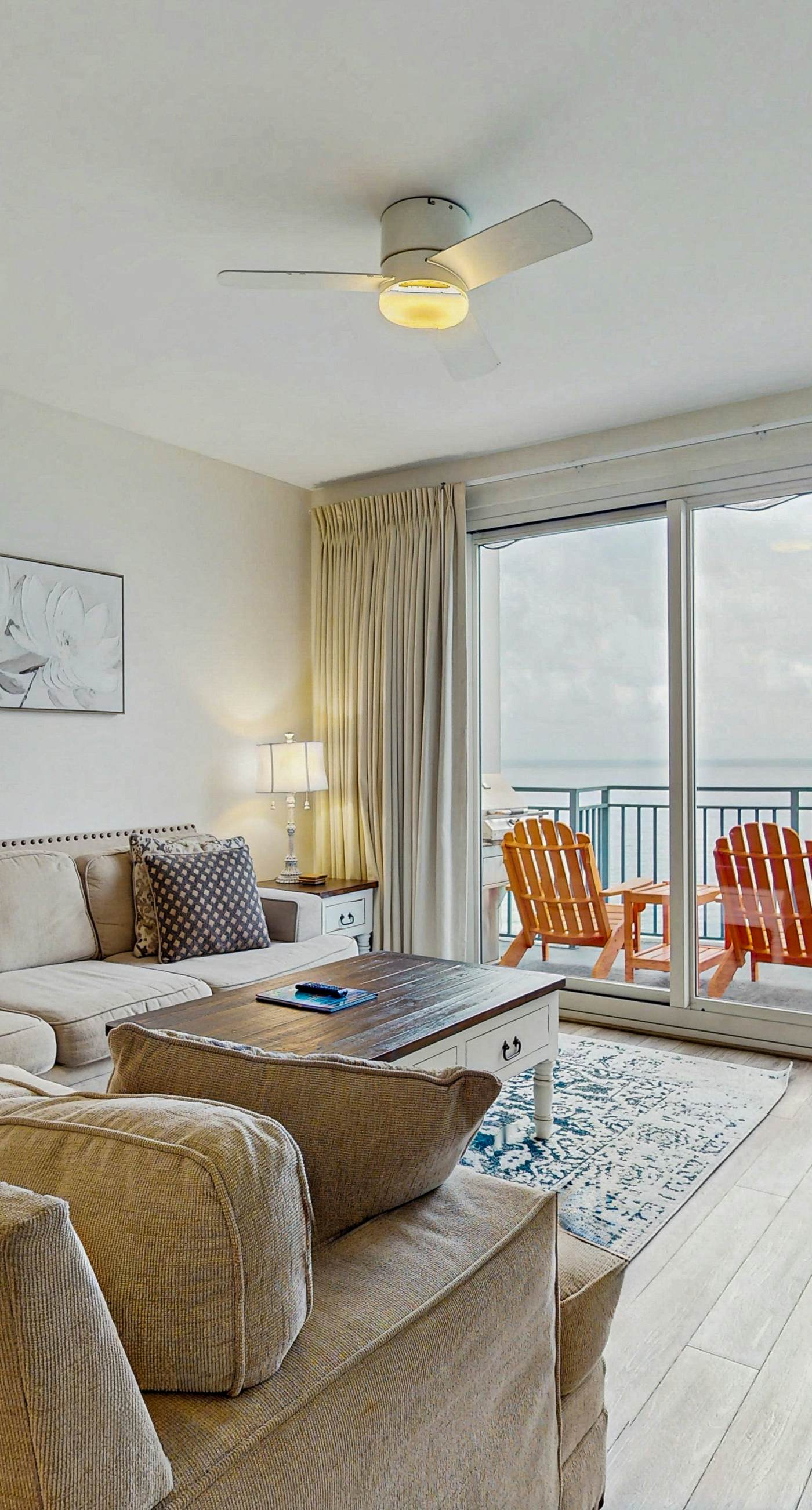 Updated beachfront retreat with hot tub, outdoor pool & balcony