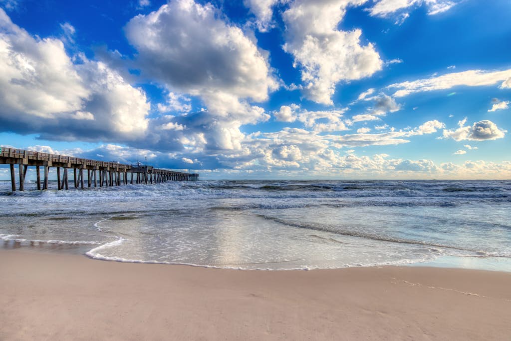 Sunlit dog-friendly Gulf retreat with patio & W/D - moments from beaches & parks