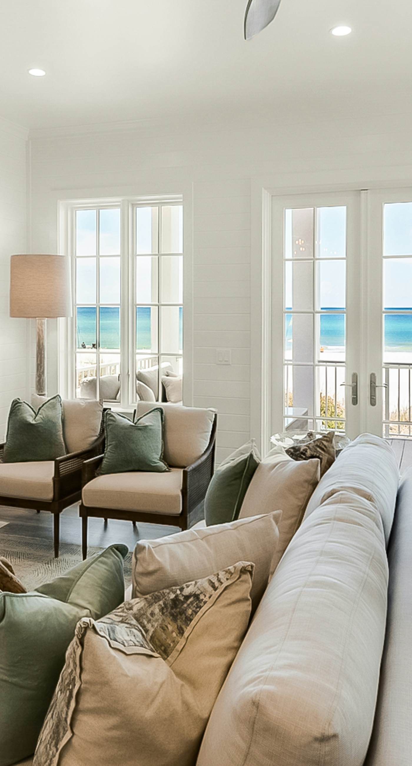 Spotless beachfront dream with views, a shared pool, & sports courts