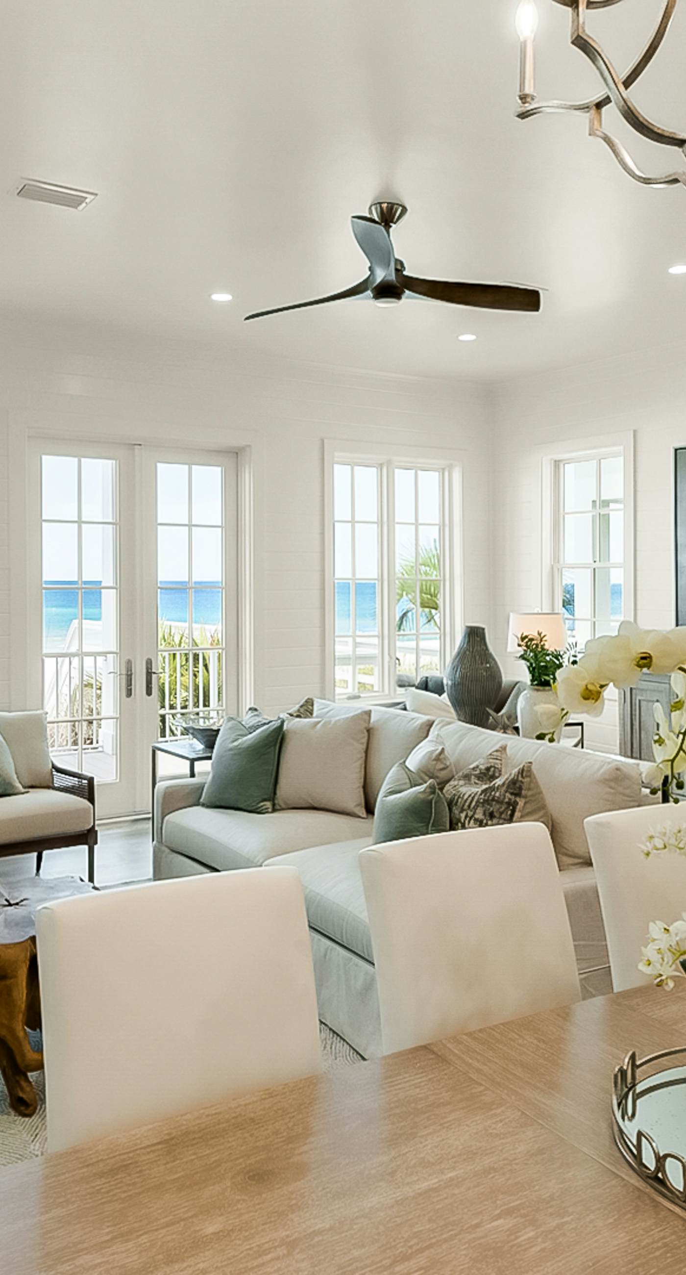 Spotless beachfront dream with views, a shared pool, & sports courts