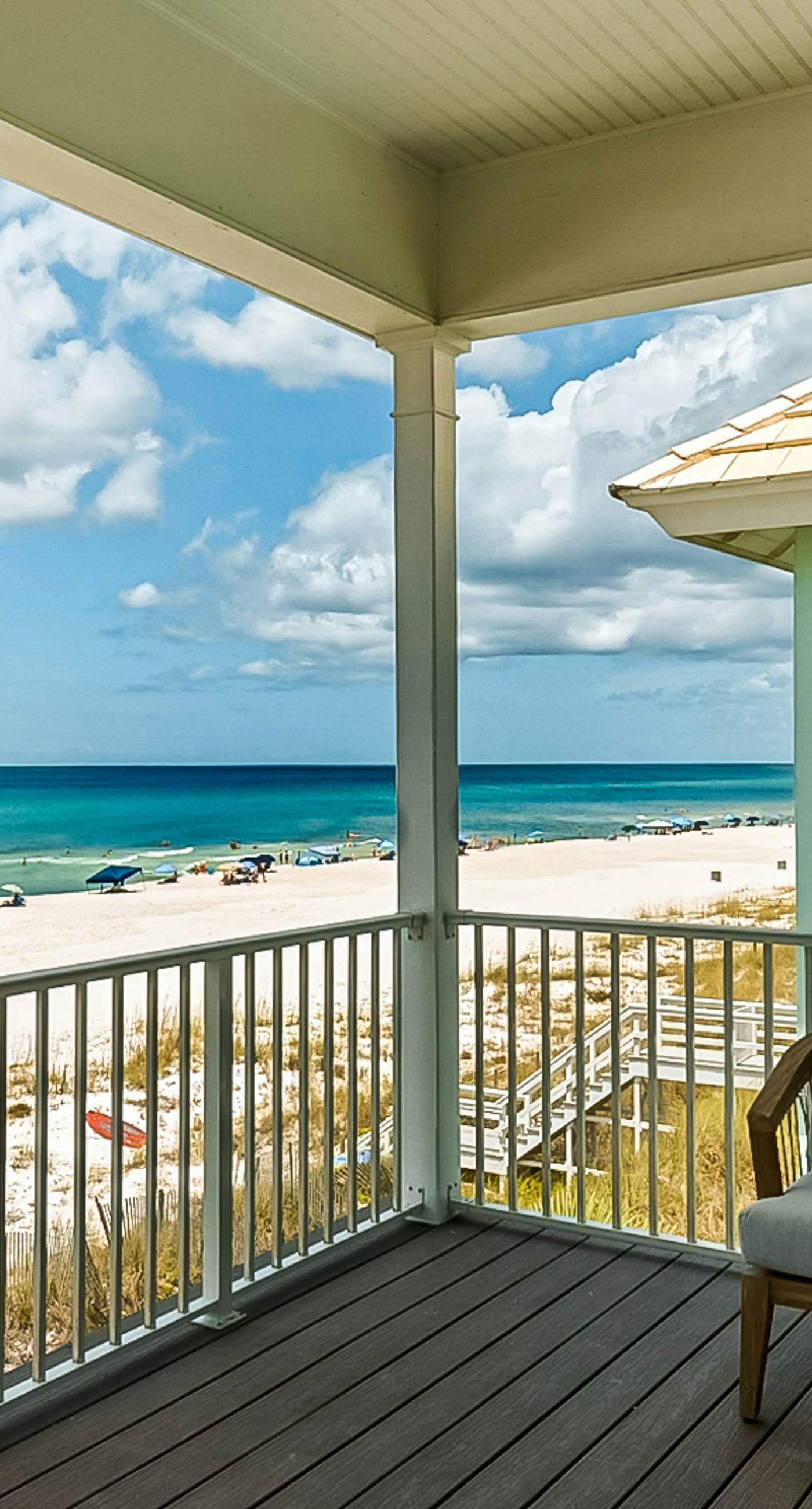 Spotless beachfront dream with views, a shared pool, & sports courts