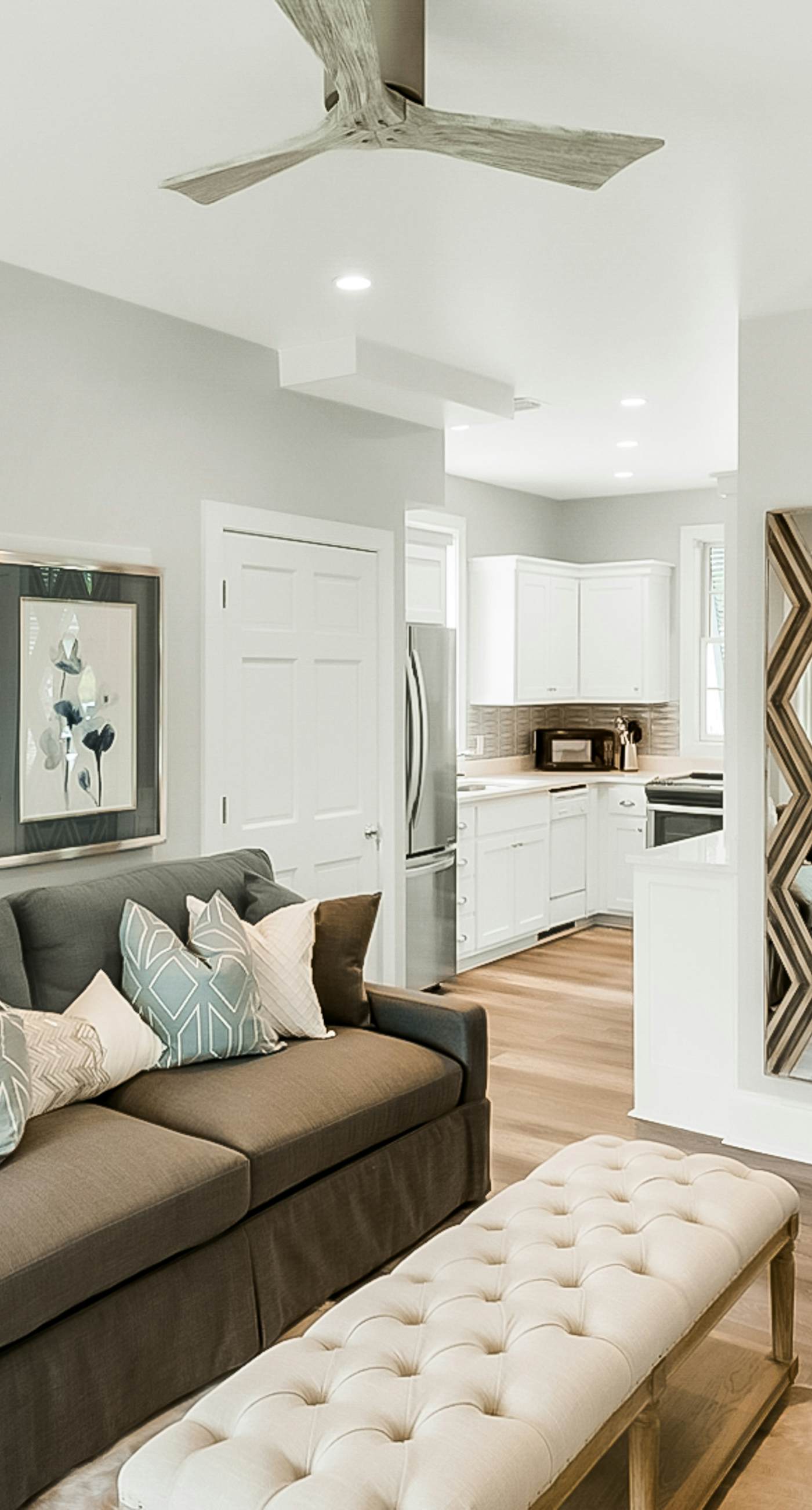 Spotless beachfront dream with views, a shared pool, & sports courts