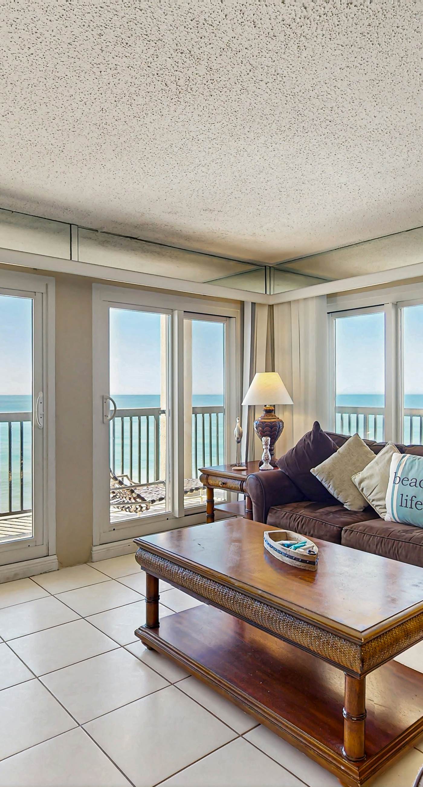 Gorgeous beachfront condo with plenty of space, shared pool & beach access