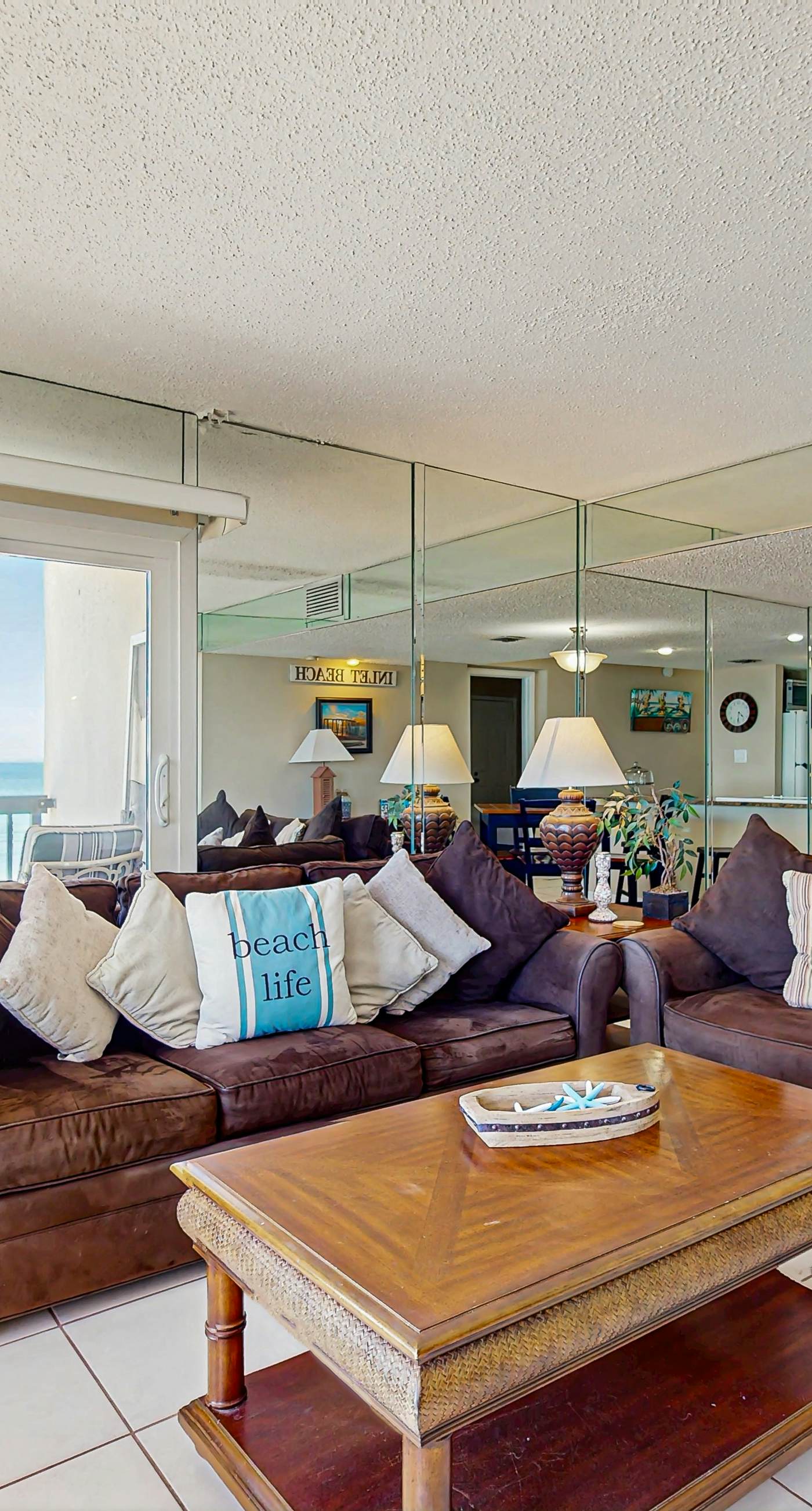 Gorgeous beachfront condo with plenty of space, shared pool & beach access