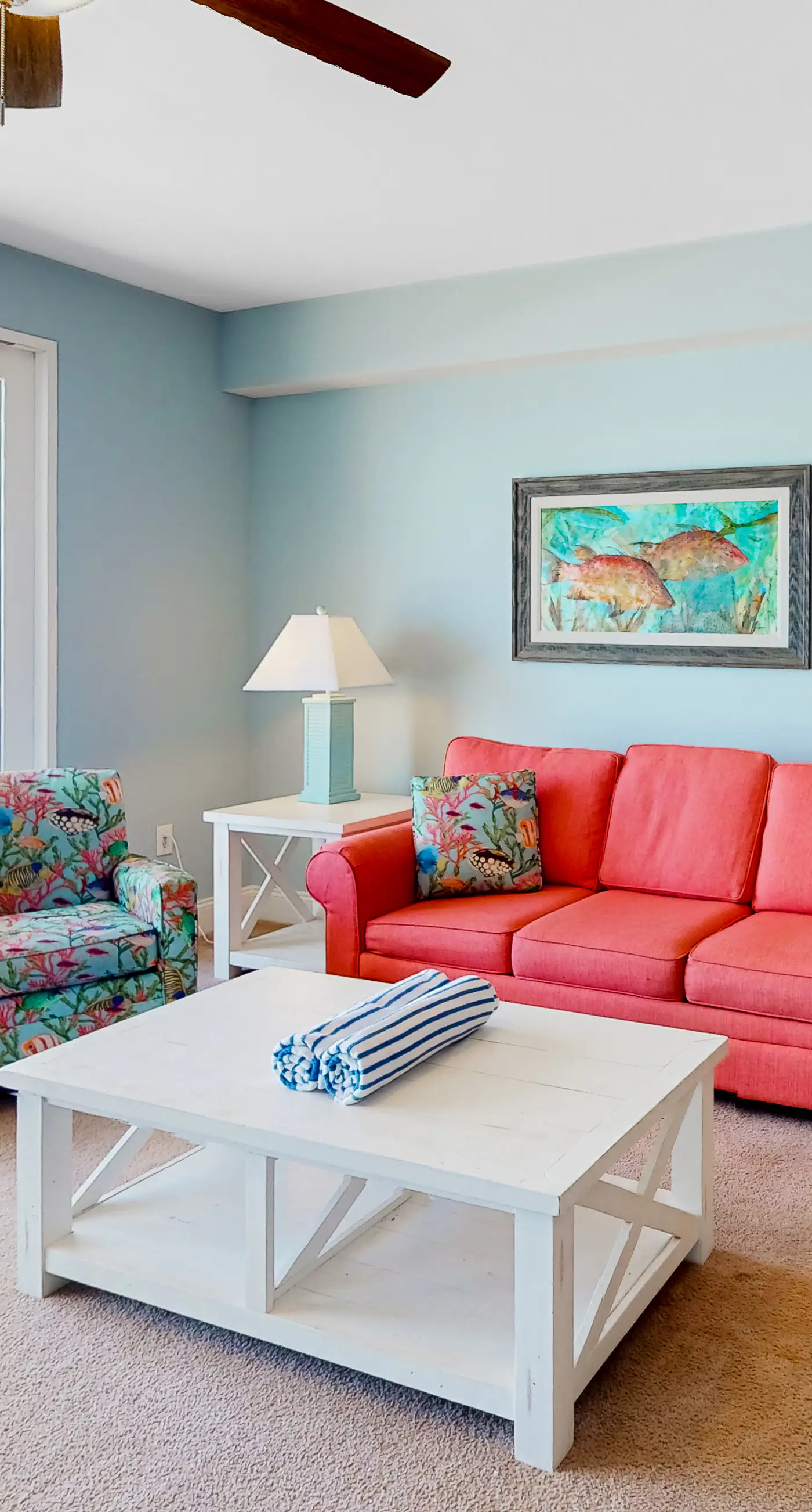 Gulf-view condo steps to beach with balcony, pools, hot tub & gym