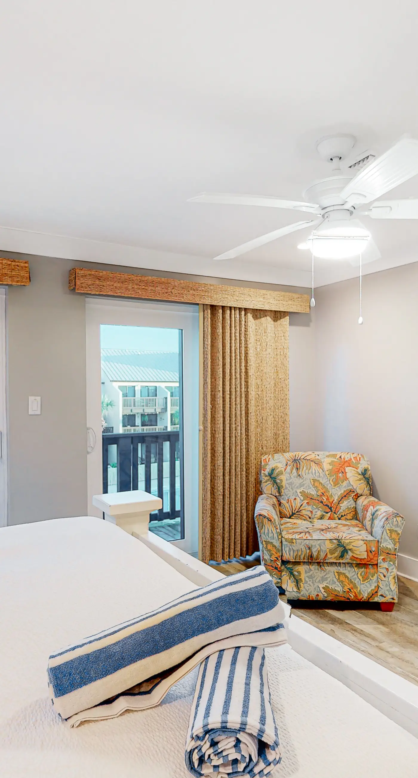 Three-story condo in beachfront complex with patios, balconies, pool & hot tub