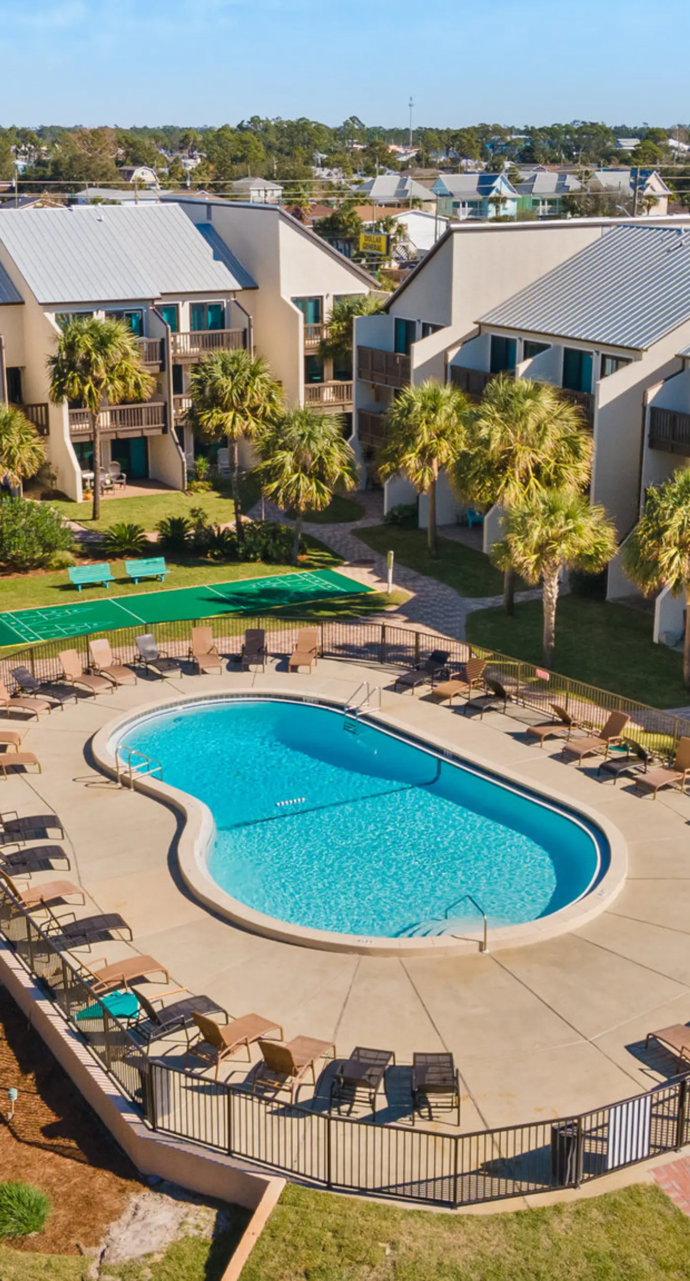 Three-story condo in beachfront complex with patios, balconies, pool & hot tub