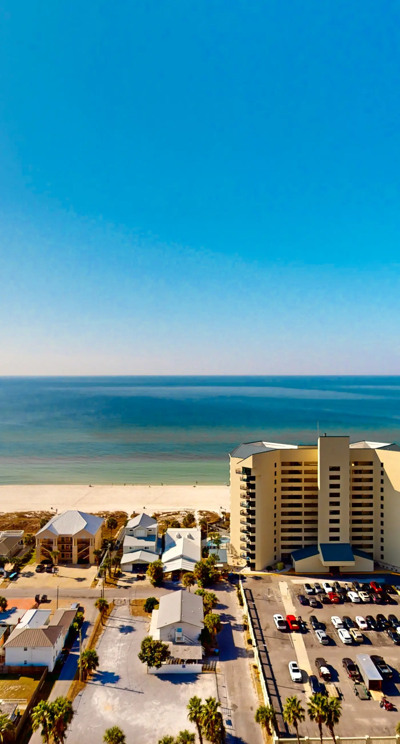 Gulf View & Laketown Wharf Condo with full kitchen, shared pool and beach access