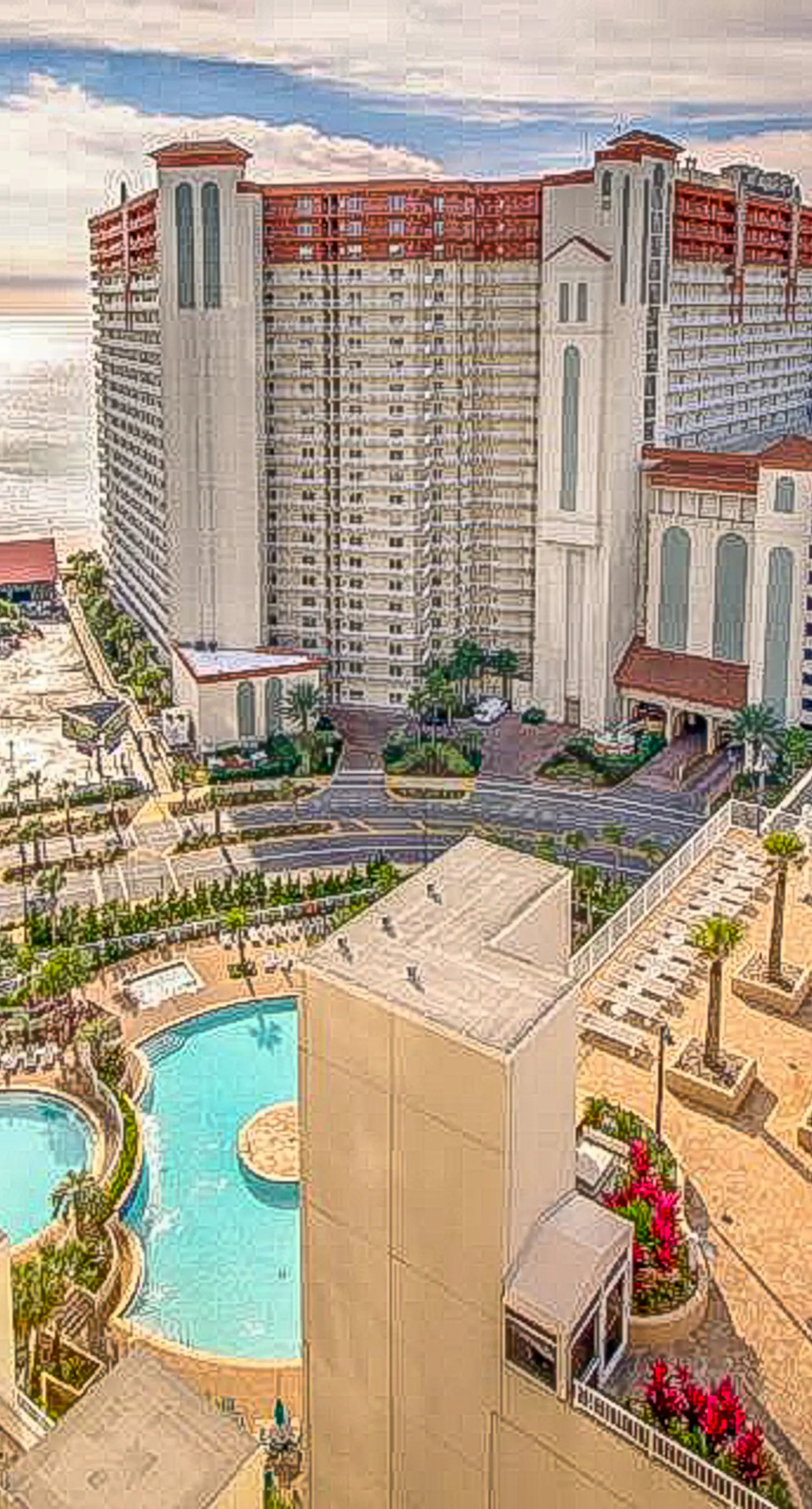 Gorgeous coastal condo with shared pool and private patio