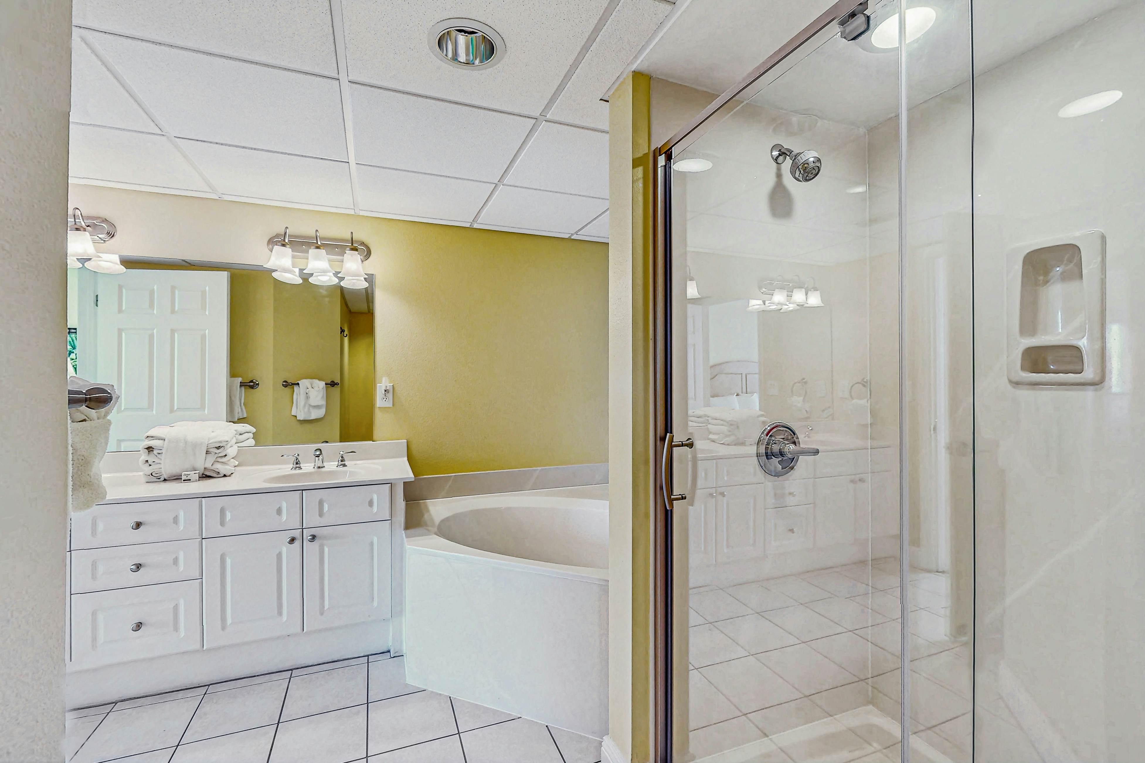 Roomy retreat on the water with private balcony, shared pool, & beach access