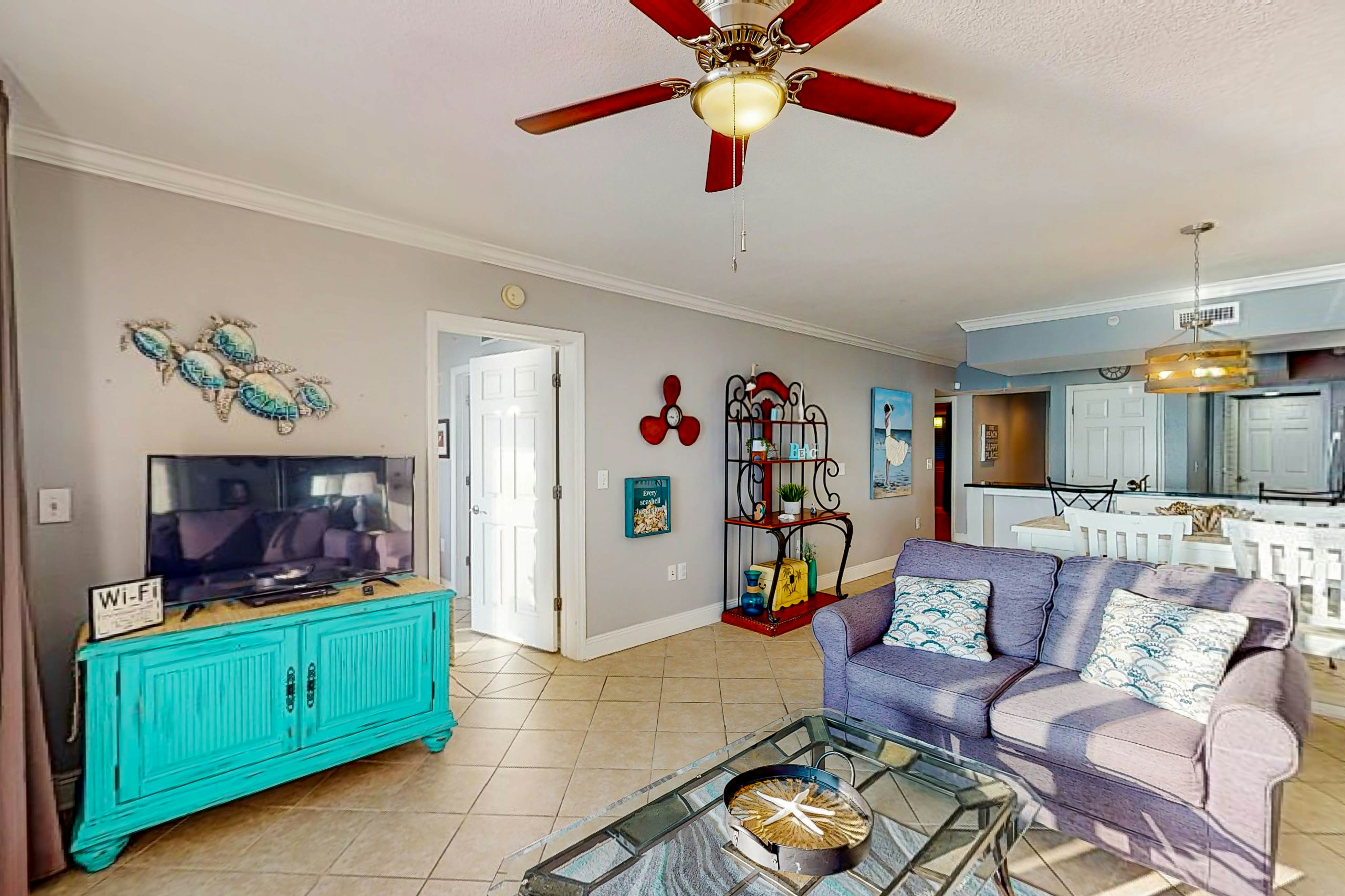 Resort condo on the beach with Gulf views, pools, hot tub, gym & game room