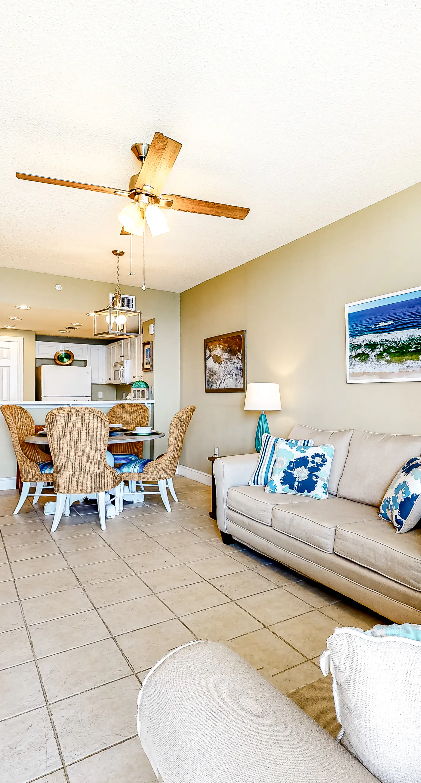 Sun-soaked oceanfront escape with pool, hot tub, central AC, & tennis court