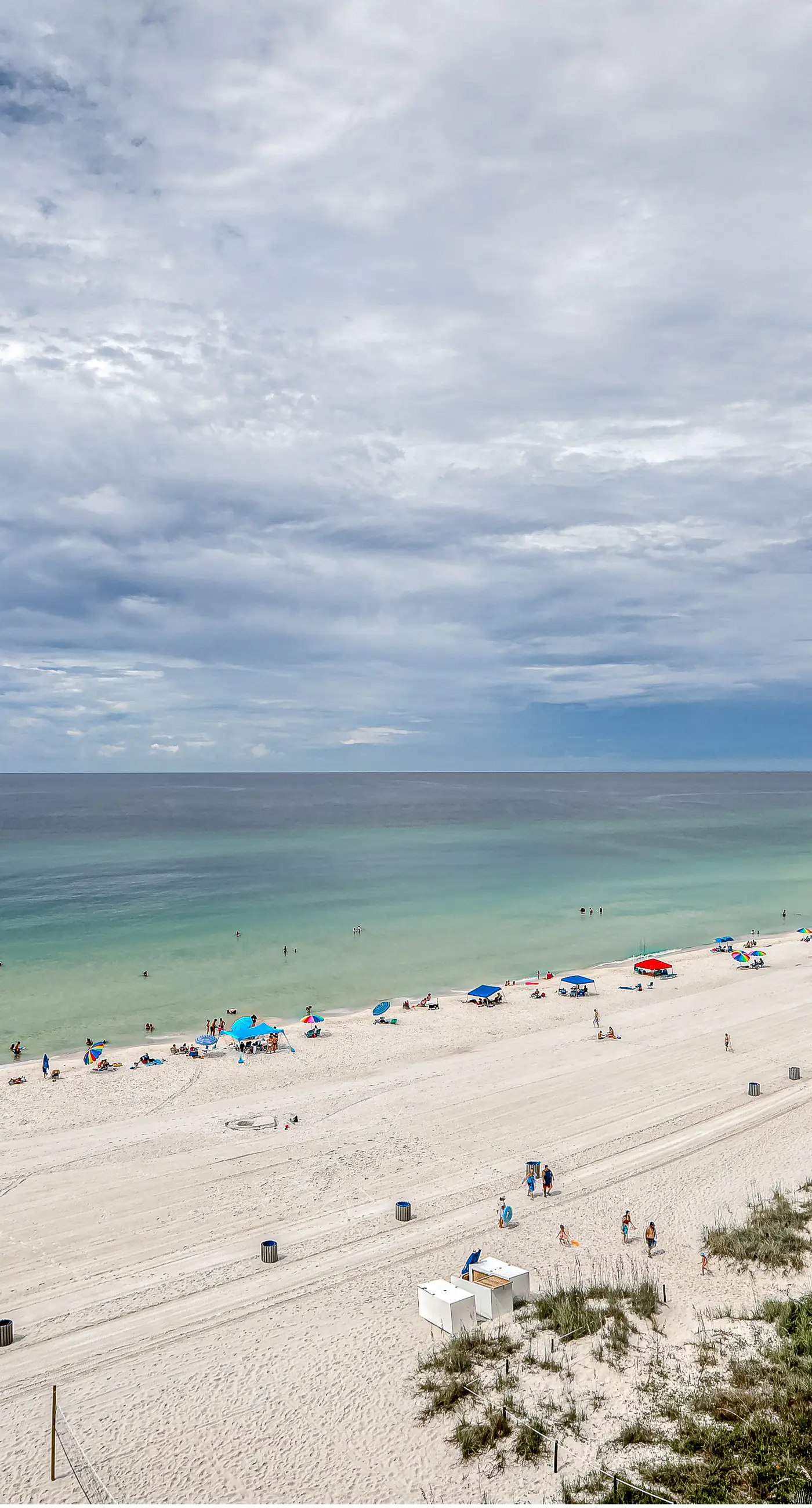 7th-floor Gulf-front beach-view condo with balcony, on-site pools, hot tub, gym