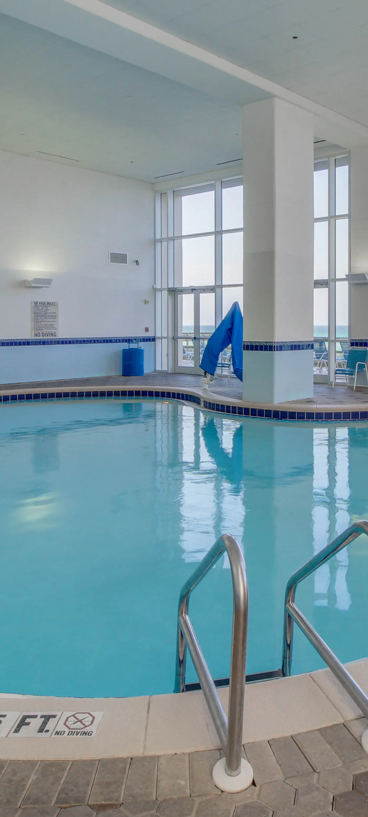 Beachfront condo rental with pools, hot tub, and private balcony