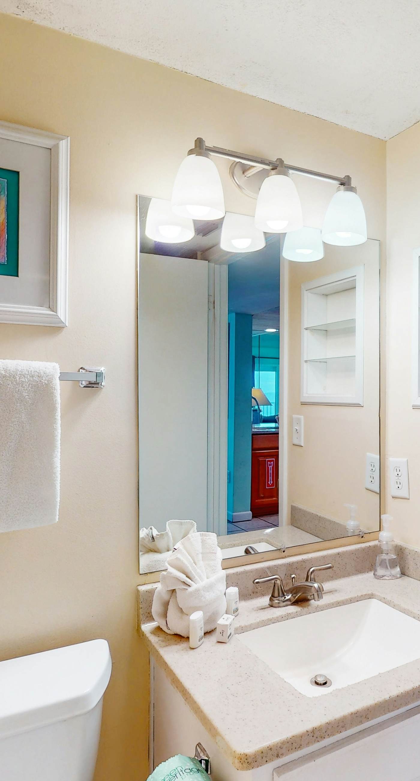 Oceanfront condo with shared pool, resort amenities, and private washer/dryer