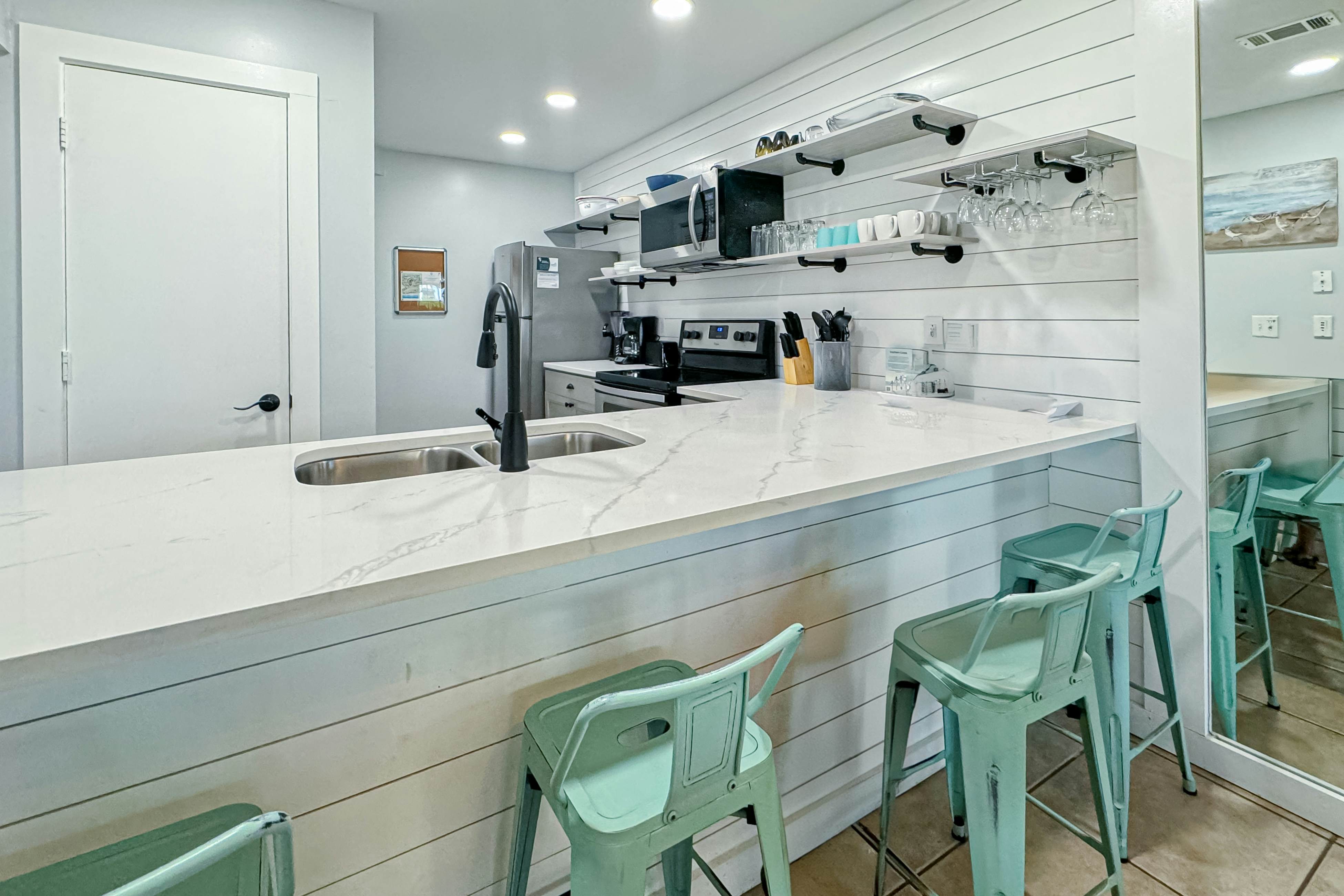 Gorgeous seaside home offering spacious living and convenient beach access