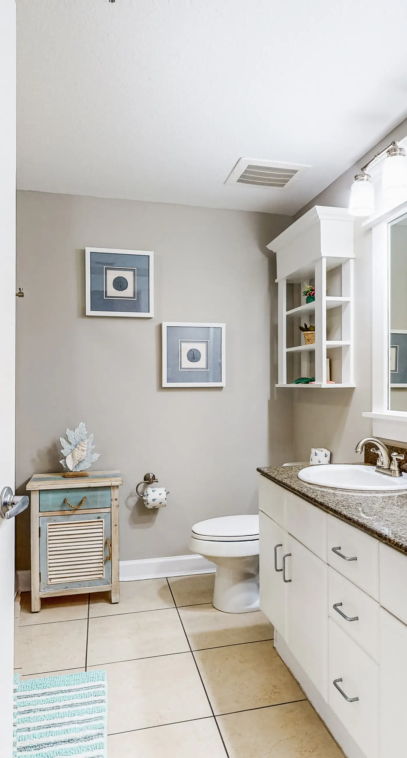 Water-view condo with central AC, pool & private beach access