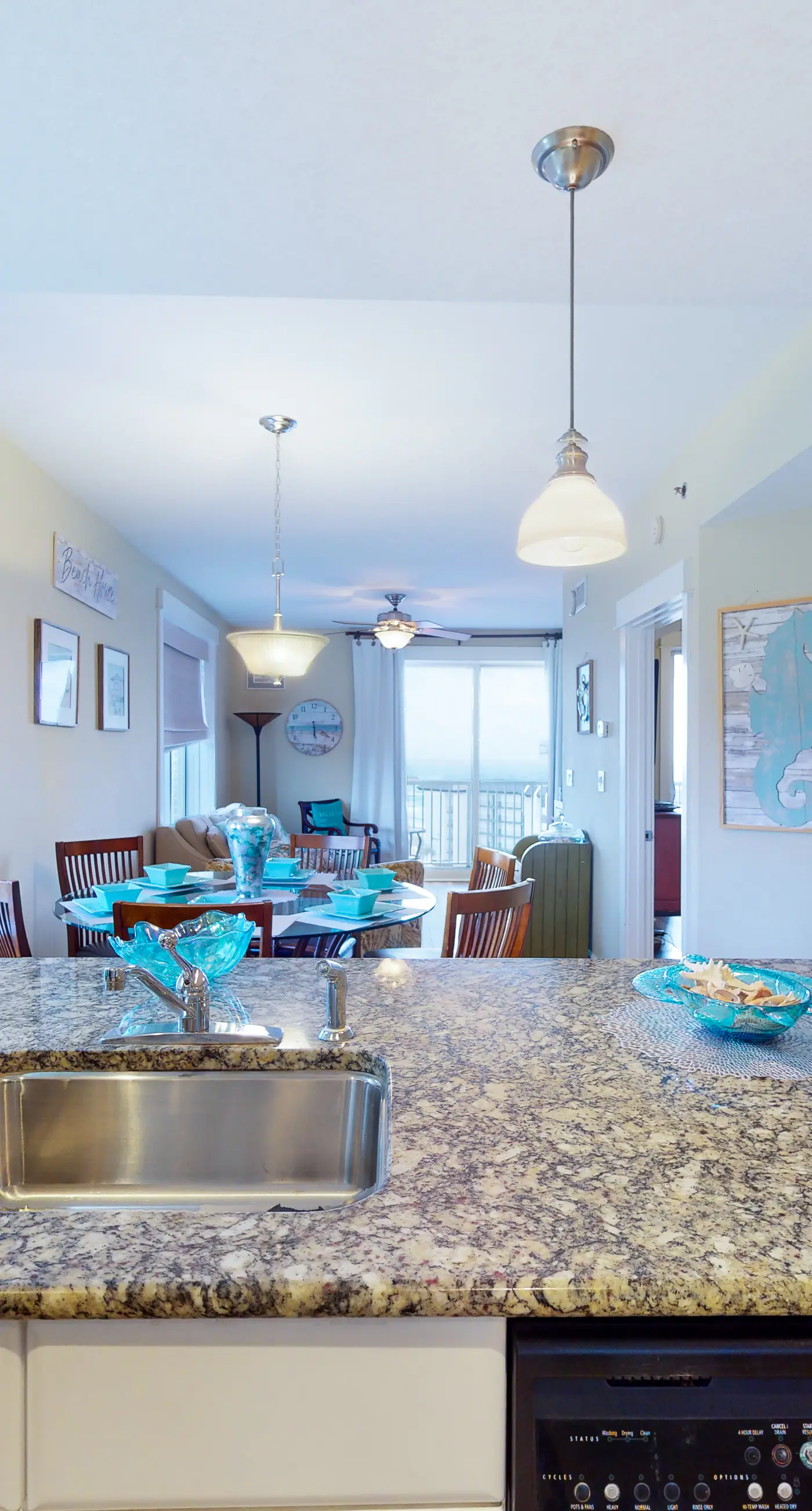 Lovely coastal condo with water views, pool, hot tub, private balcony & WD