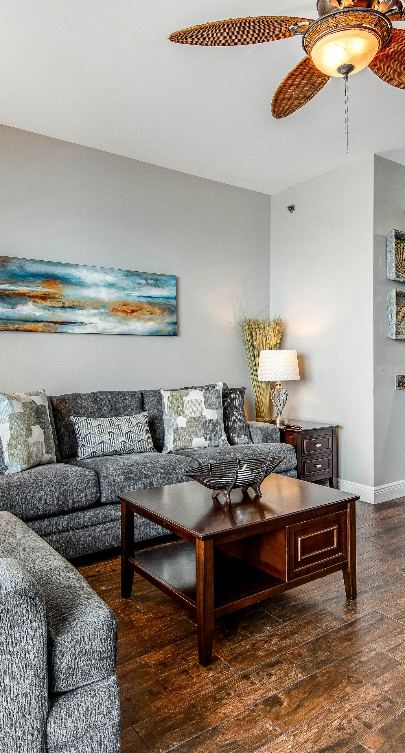 Gulf-front condo with seasonal beach service, pool, hot tub & gym