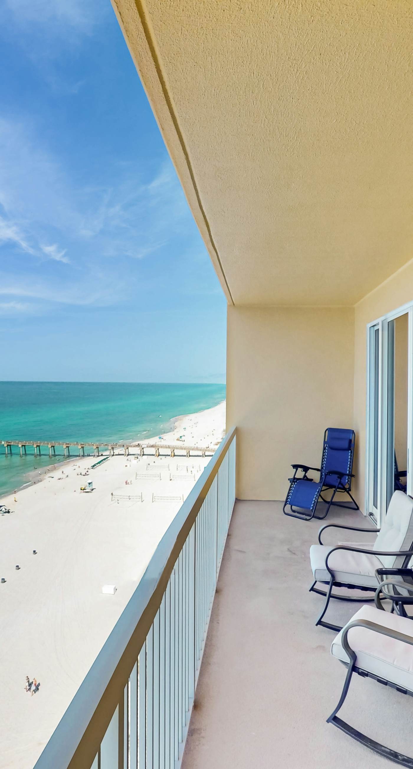Gulf-view condo with pools & balcony - walk to Pier Park