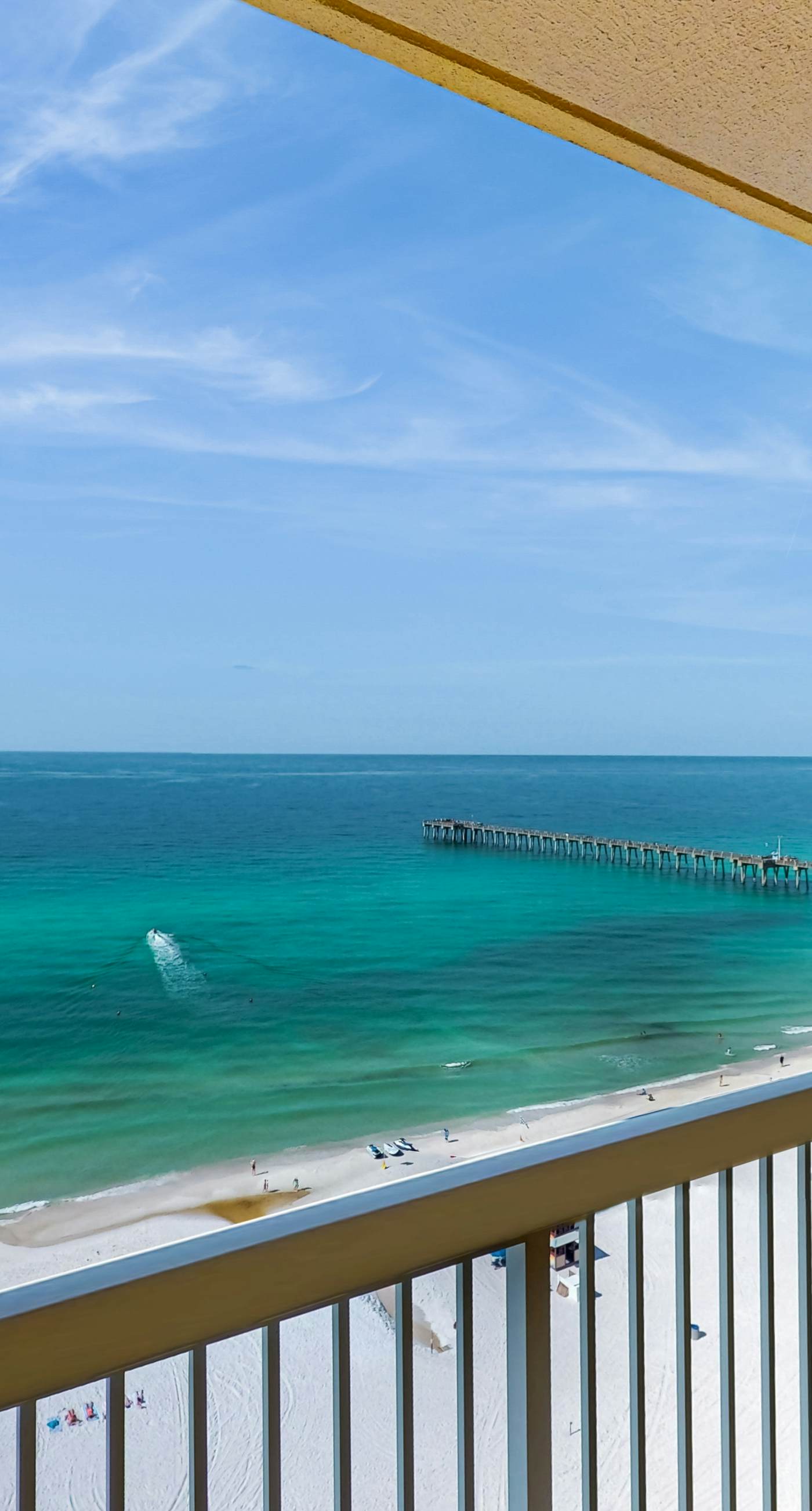 Gulf-view condo with pools & balcony - walk to Pier Park