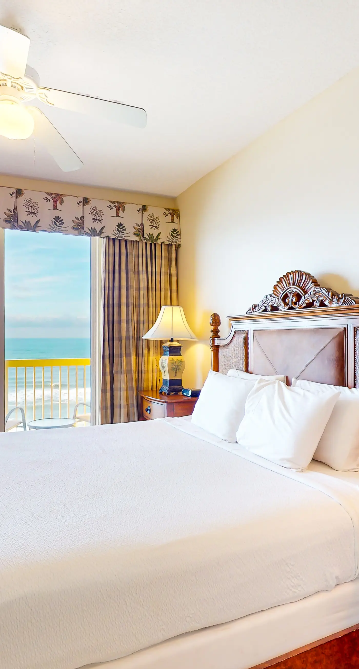 Spacious, waterfront condo with furnished balcony, pools & fitness room