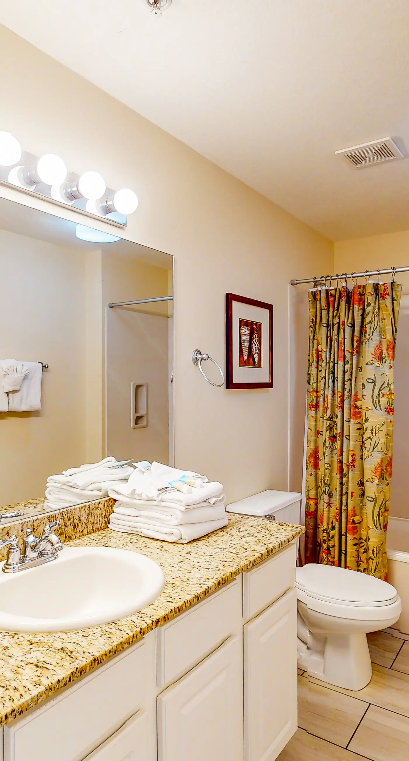 Spacious, waterfront condo with furnished balcony, pools & fitness room