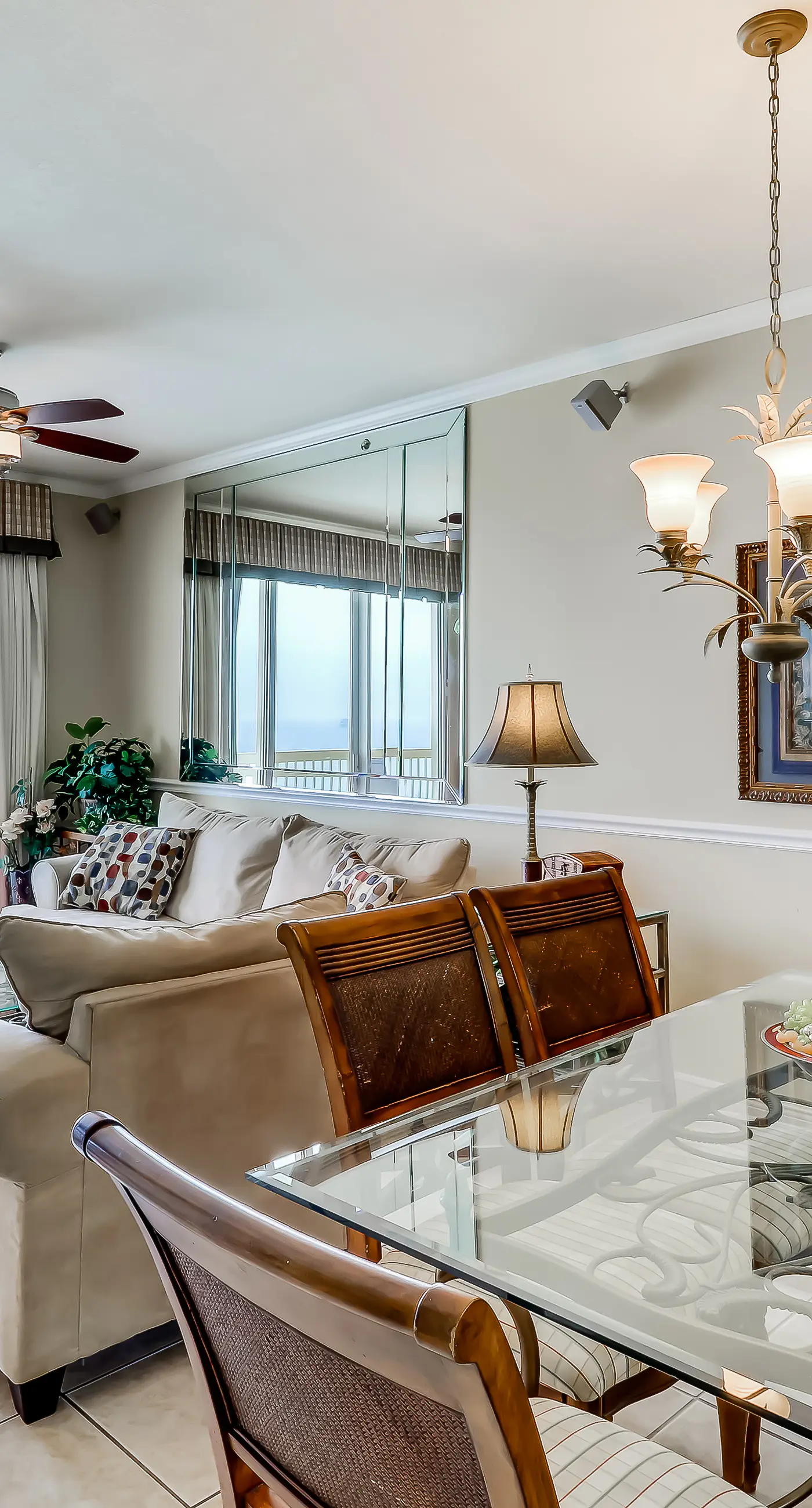 Eclectic gulf front condo with free WiFI, two pools, hot tub, & easy beach access