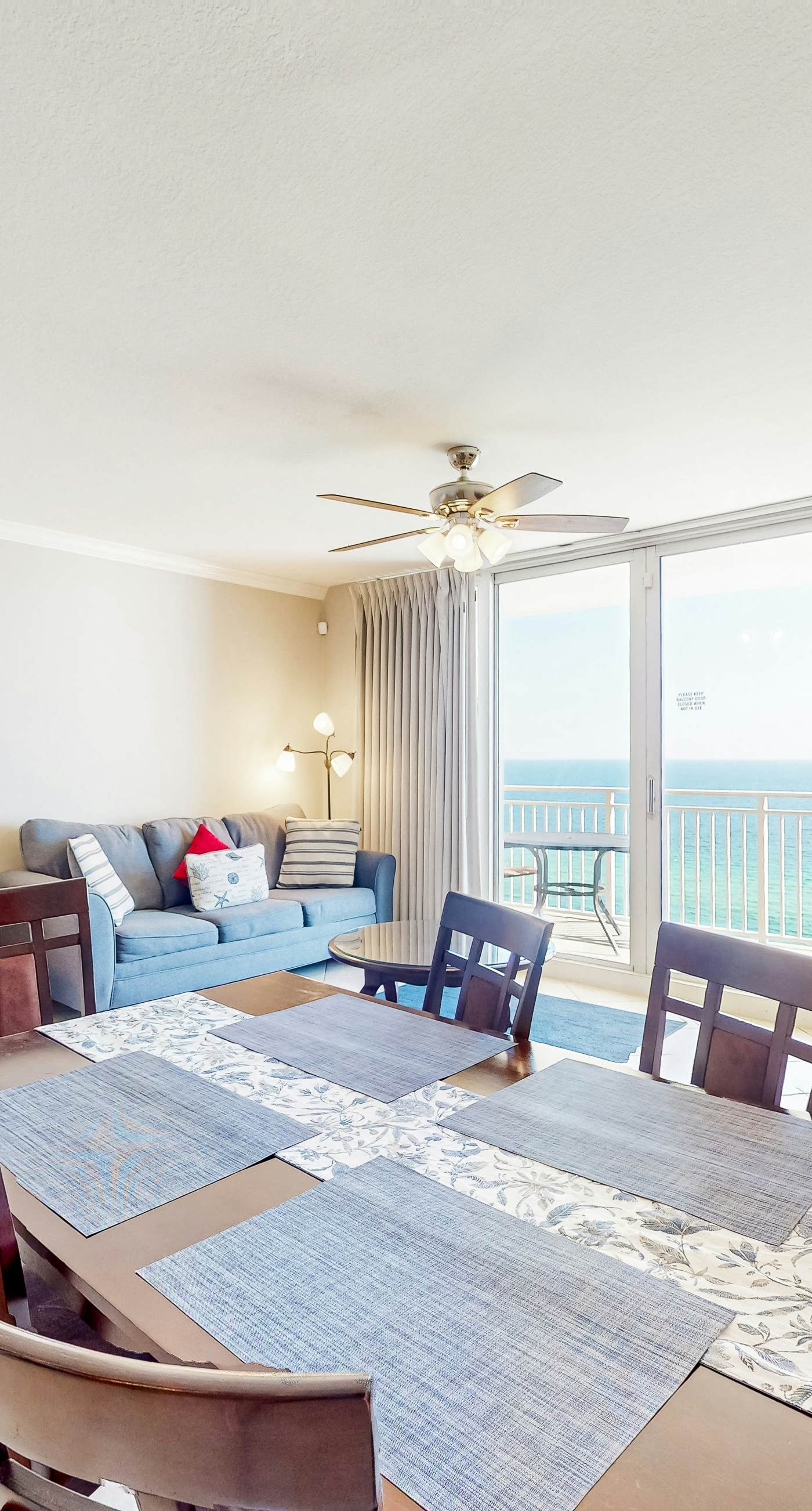 Beachfront 16th-floor condo with Gulf views, pool, game room, balcony, gym, W&D