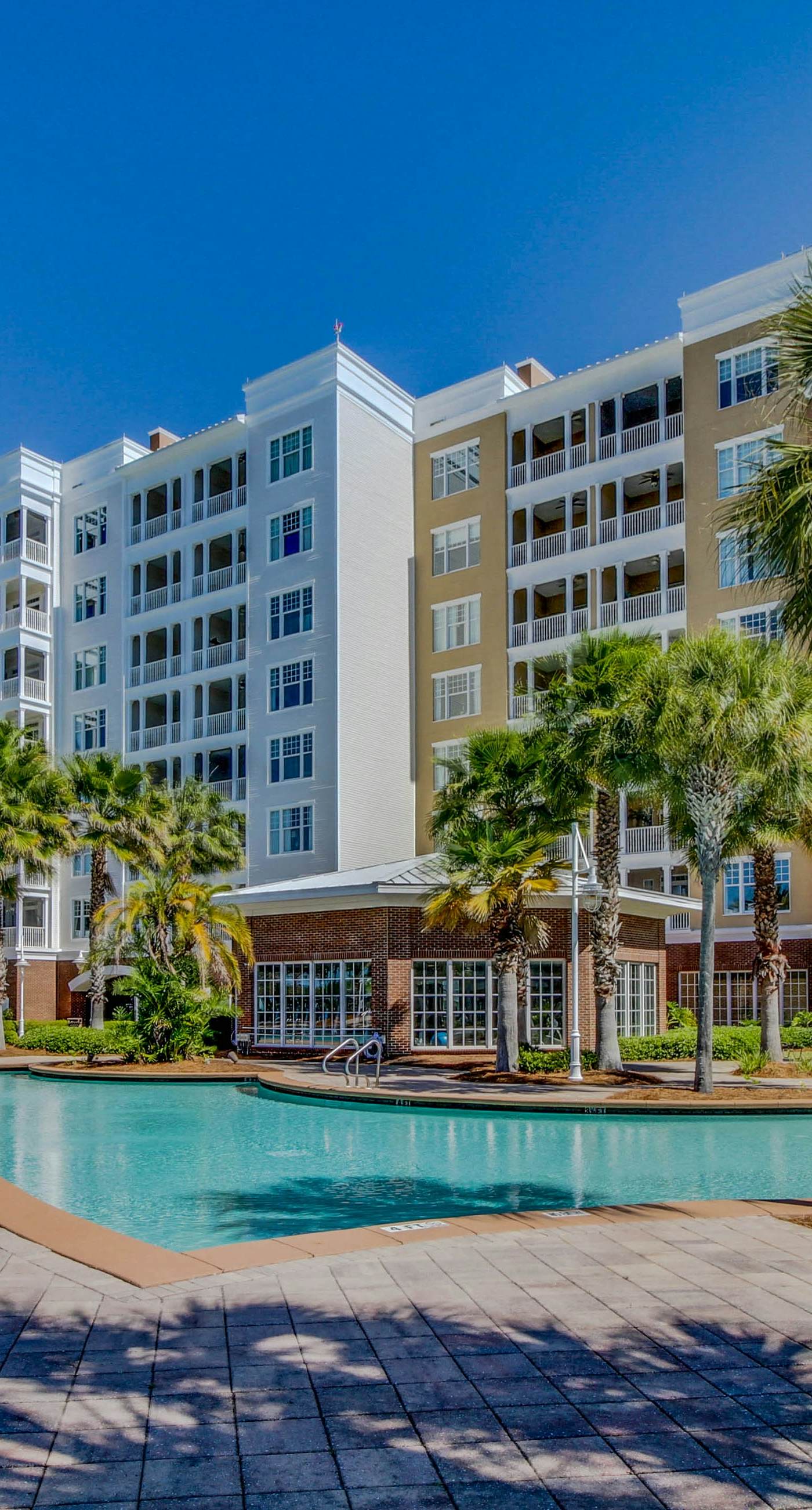 3rd-floor beach view condo with Pool, Hot tub, & private balcony