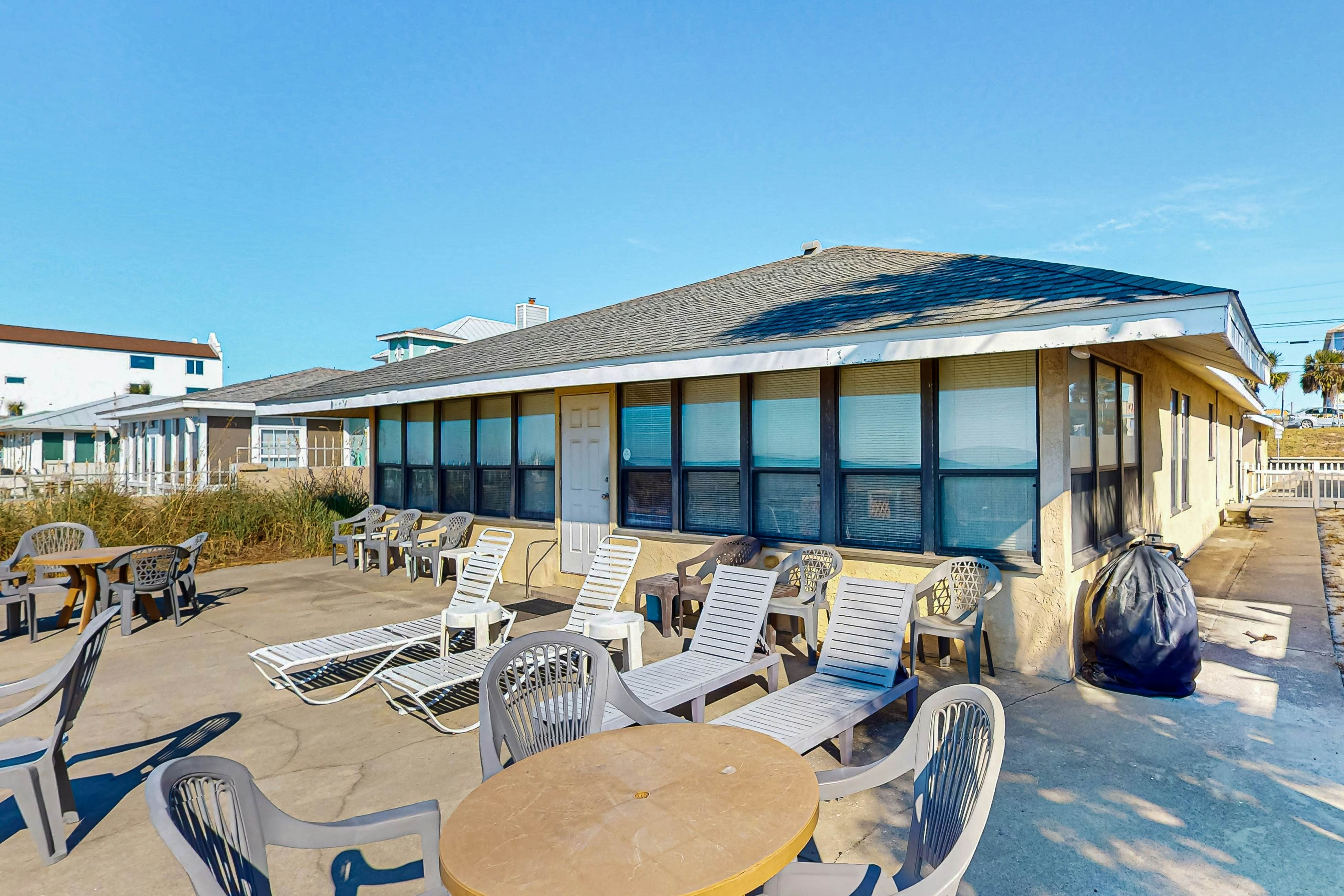 Large, snowbird & dog-friendly beachfront home w/WiFi & patio - steps to sand