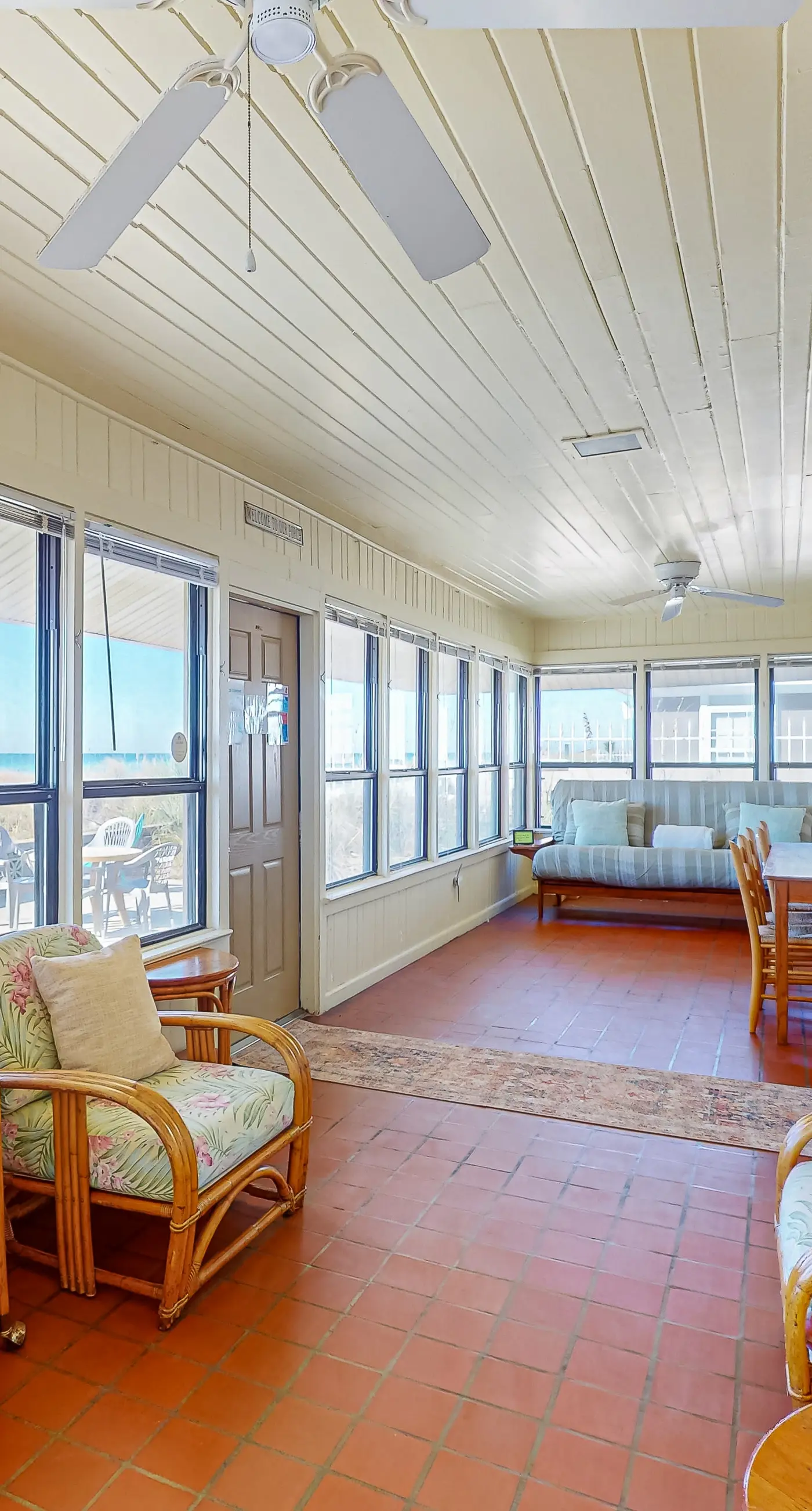 Large, snowbird & dog-friendly beachfront home w/WiFi & patio - steps to sand