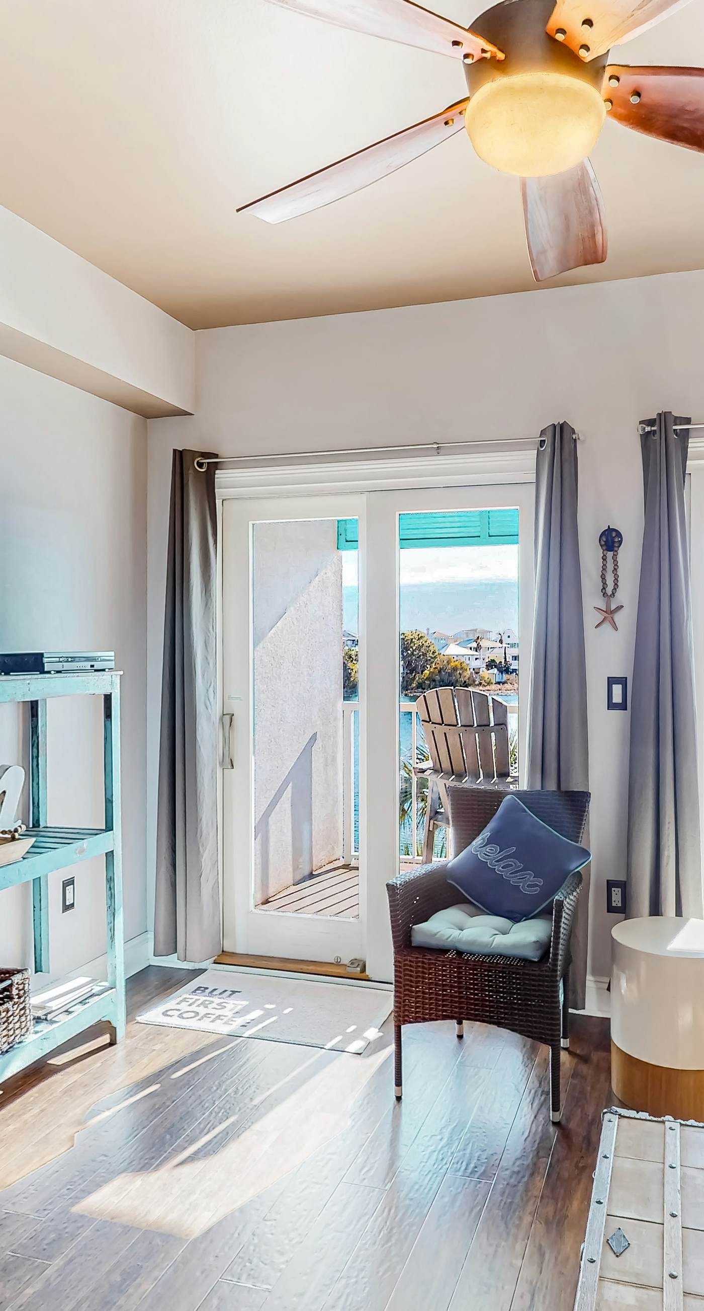 Water-view condo with on-site pool, hot tub, beachfront access, & sports courts