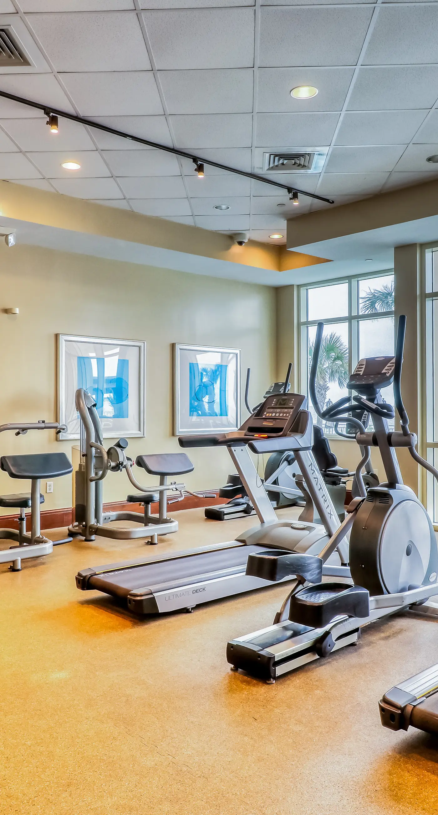 Updated, beachfront condo with pool, hot tub & gym