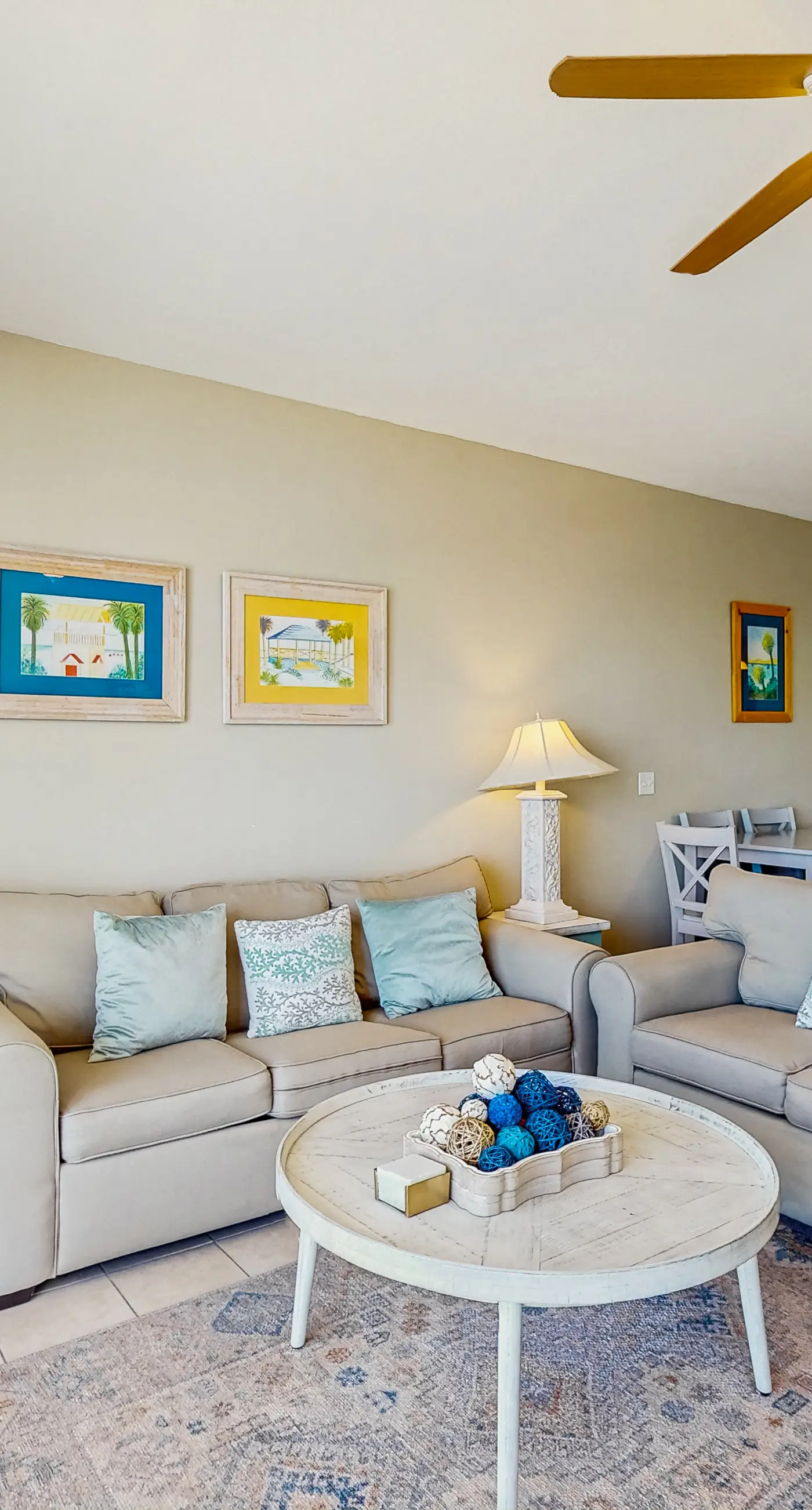 Colorful oceanfront condo with Gulf views, on-site pools & hot tub