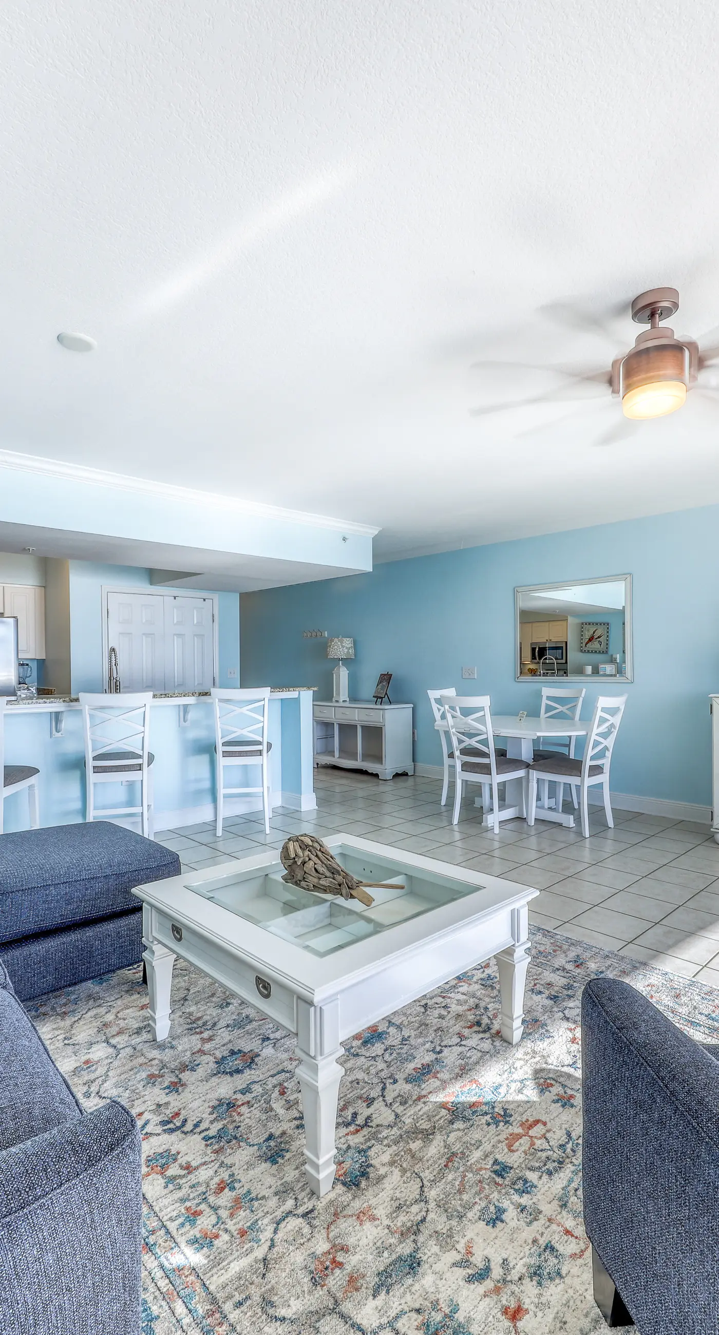 Light-filled beachfront condo with shared pool, hot tub & beach access