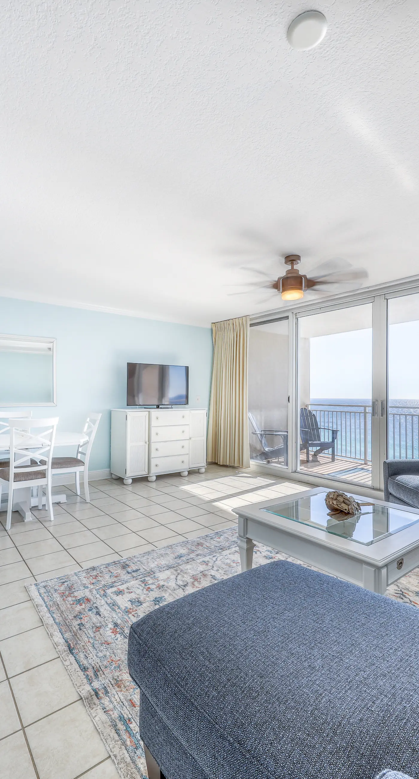 Light-filled beachfront condo with shared pool, hot tub & beach access
