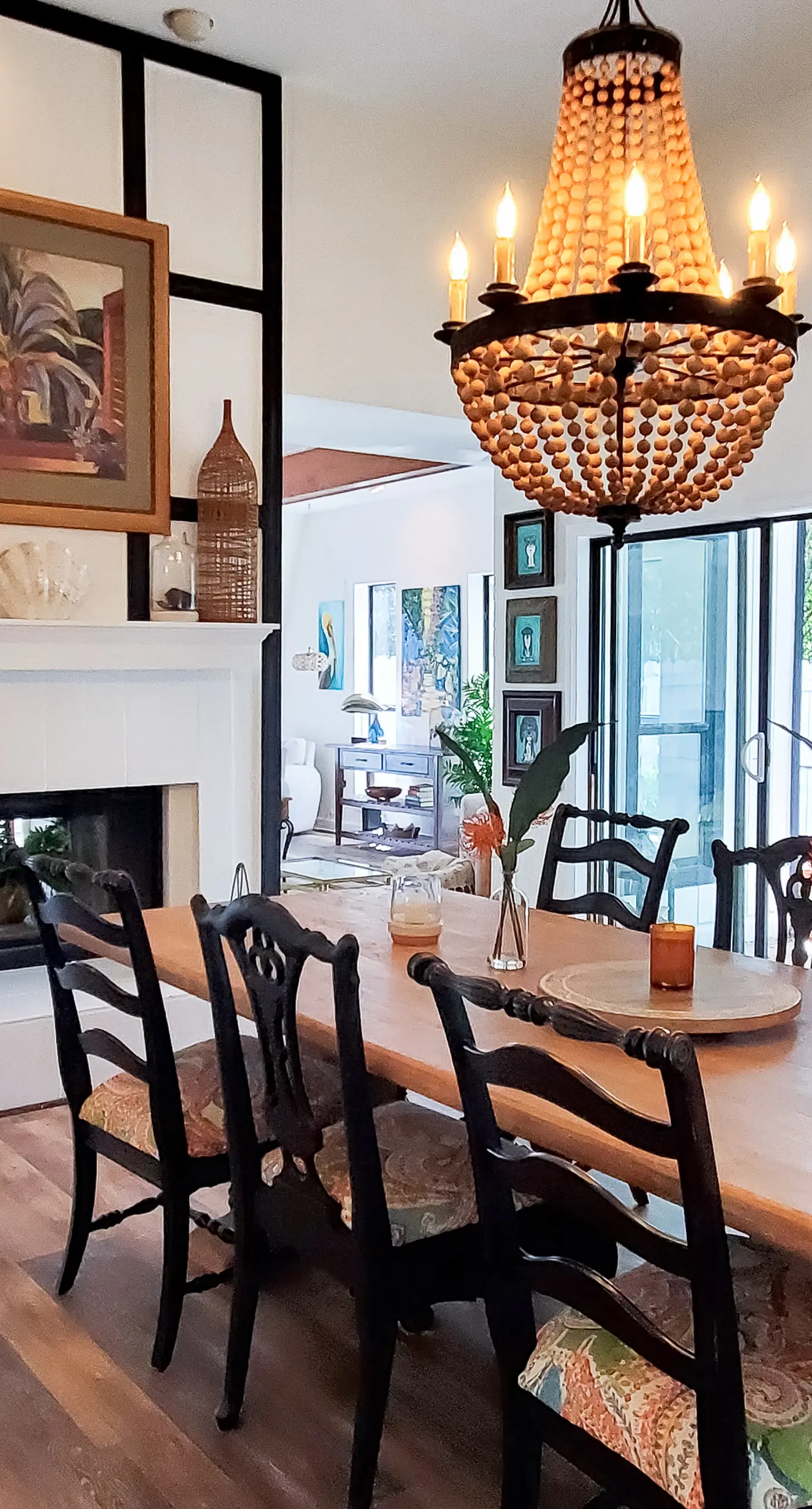 Updated dog-friendly home with private outdoor pool, patio, fireplace, W/D, AC