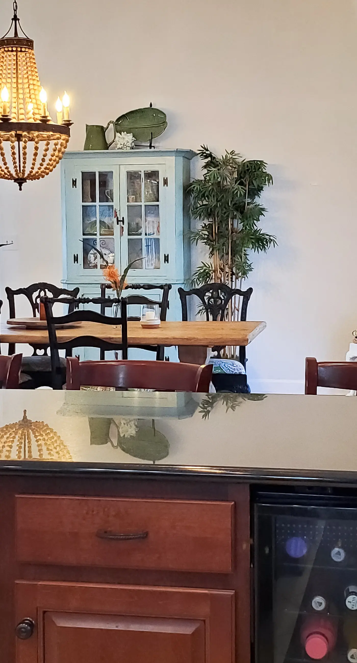 Updated dog-friendly home with private outdoor pool, patio, fireplace, W/D, AC