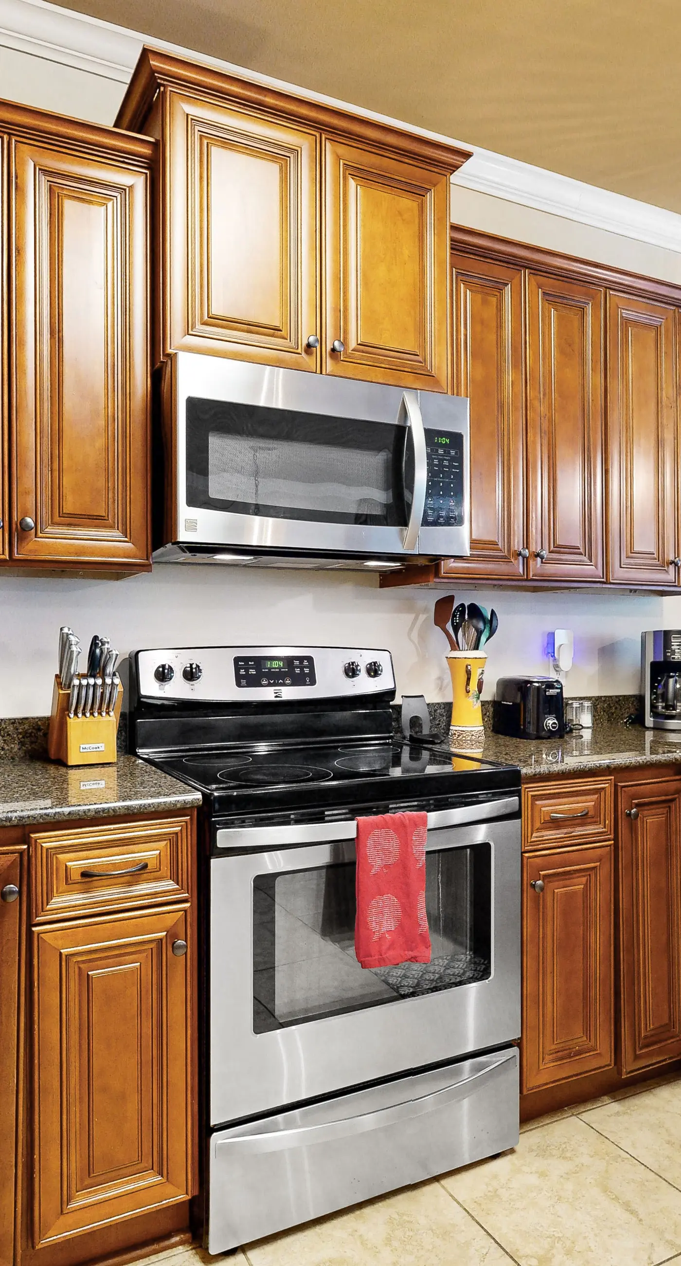 Inviting, two-story home with furnished patio, washer/dryer, & pool access