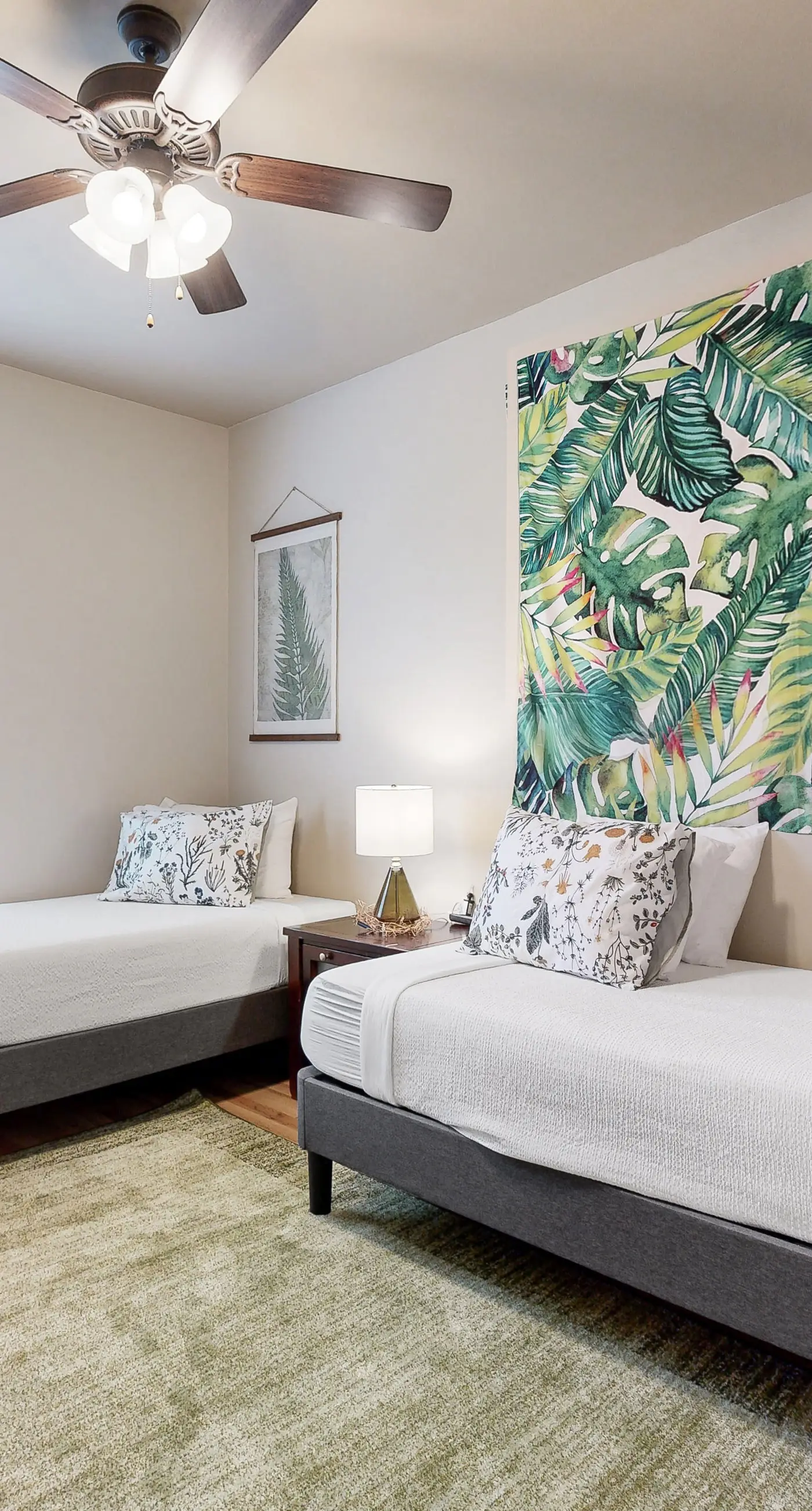 Inviting, two-story home with furnished patio, washer/dryer, & pool access